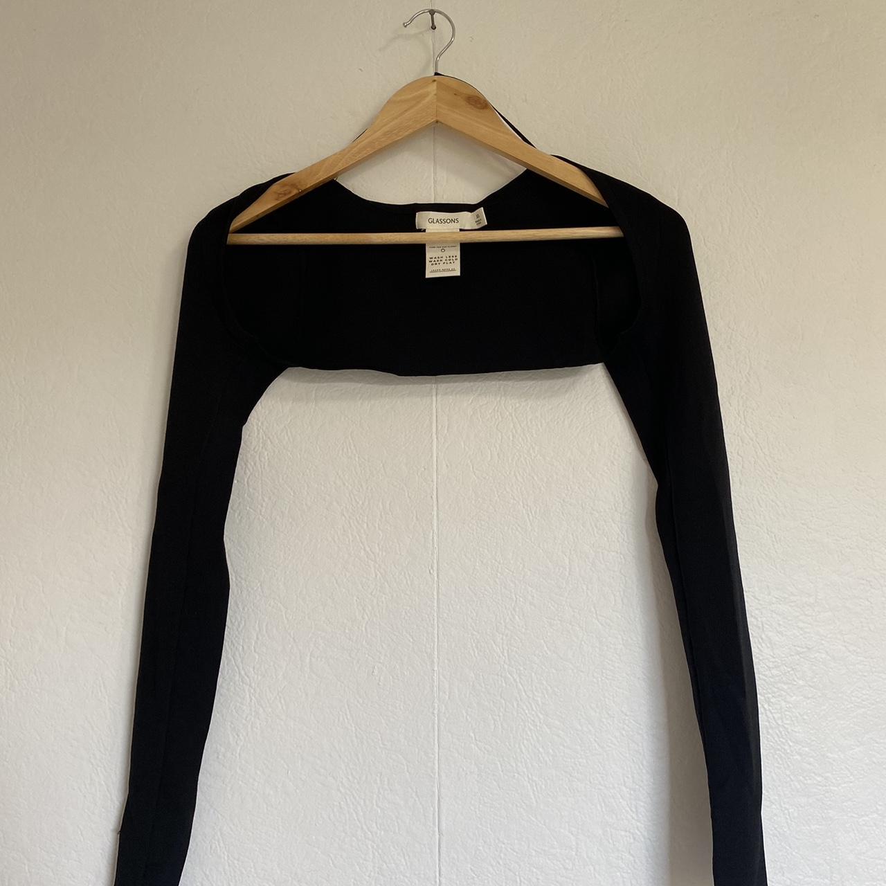 GLASSONS BLACK SHRUG practically brand new, worn... Depop