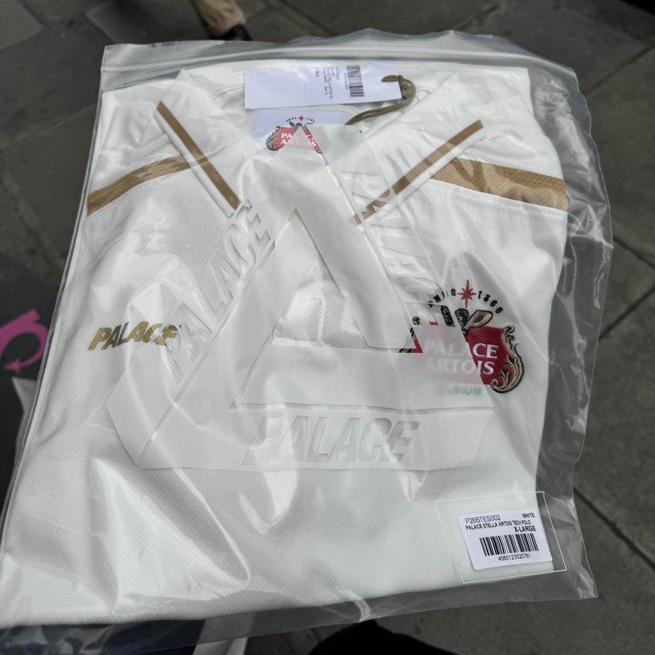 トップス PALACE STELLA ARTOIS TECH POLO WHITE PALACE STELLA ARTOIS TECH POLO WHITE L