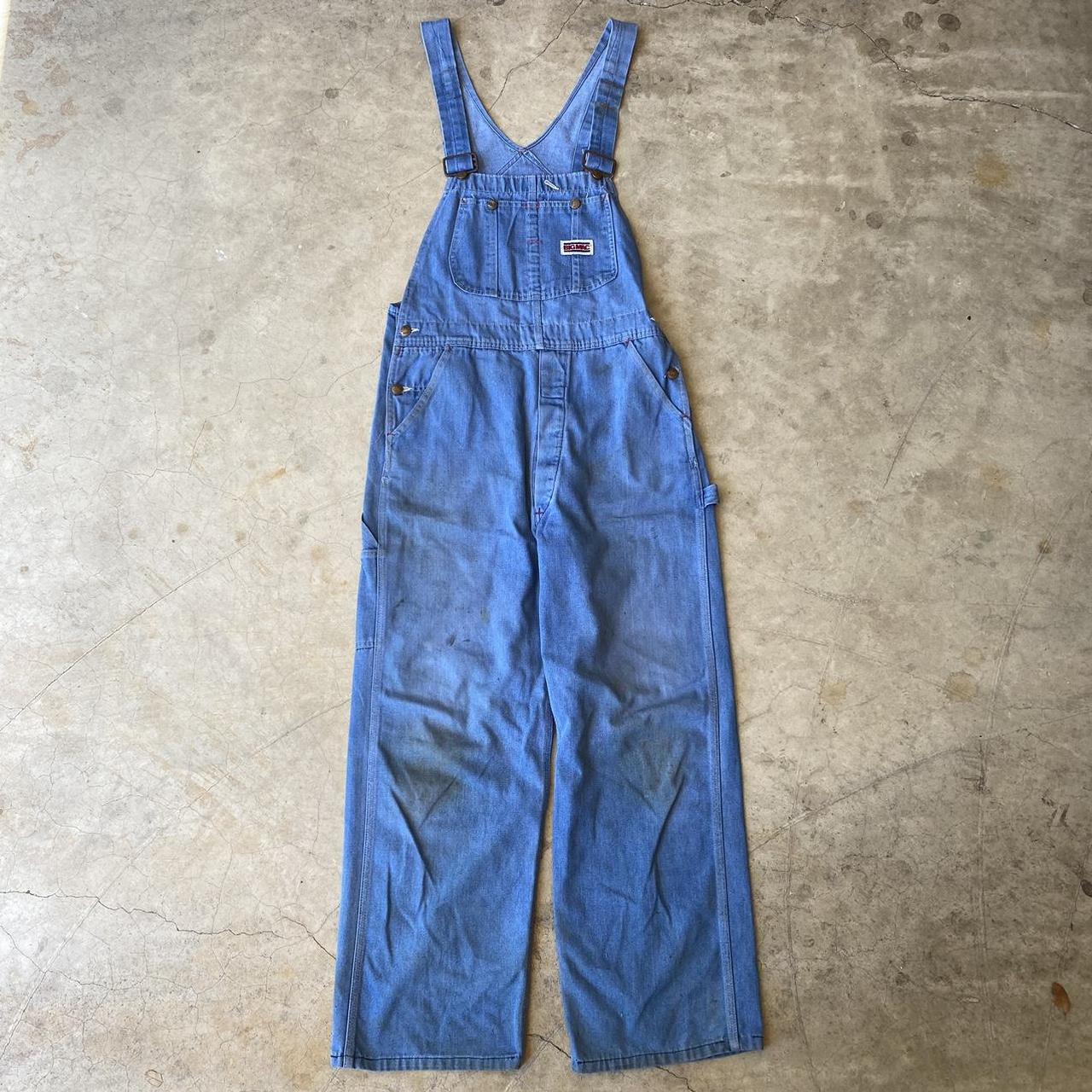 70s Big Mac Denim Overalls Waist: 38 inches Inseam:... - Depop