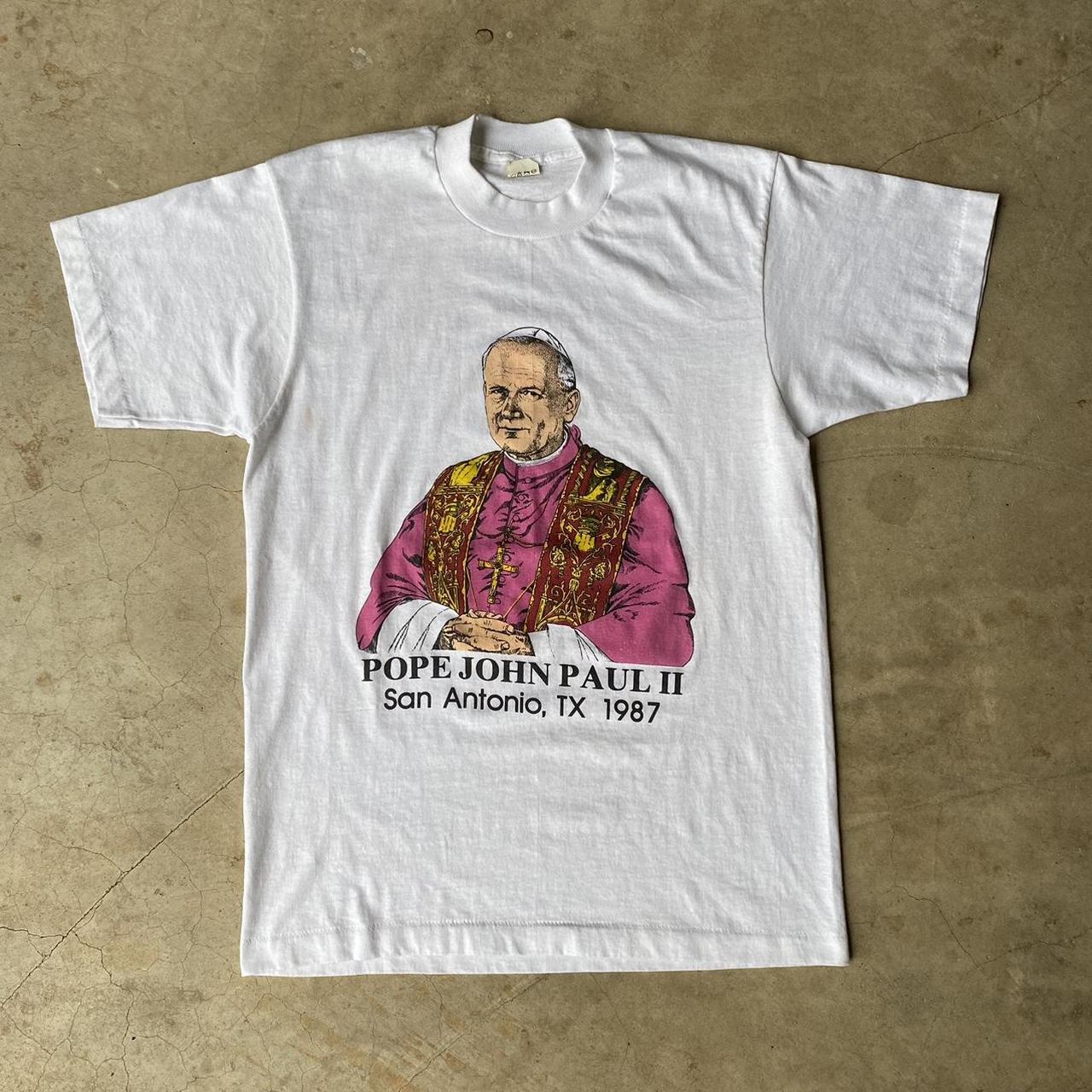 80s ヴィンテージ ] POPE TEE - Tシャツ