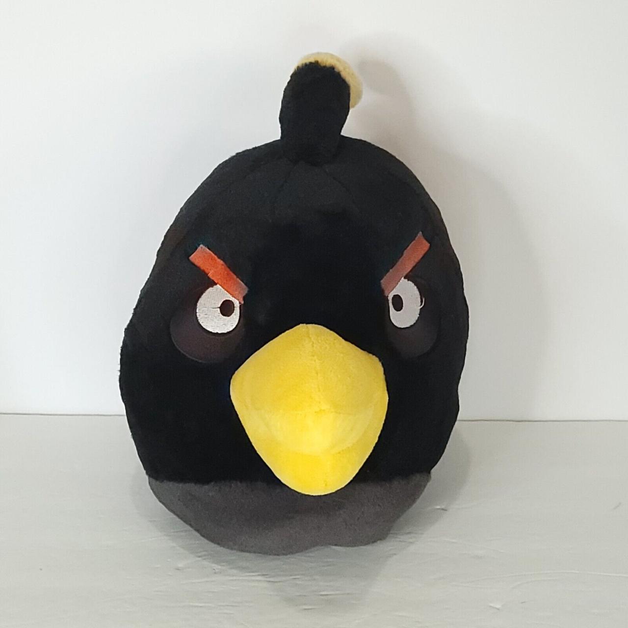 Angry Birds Black Bomb Bird Stuffed Plush Large Depop