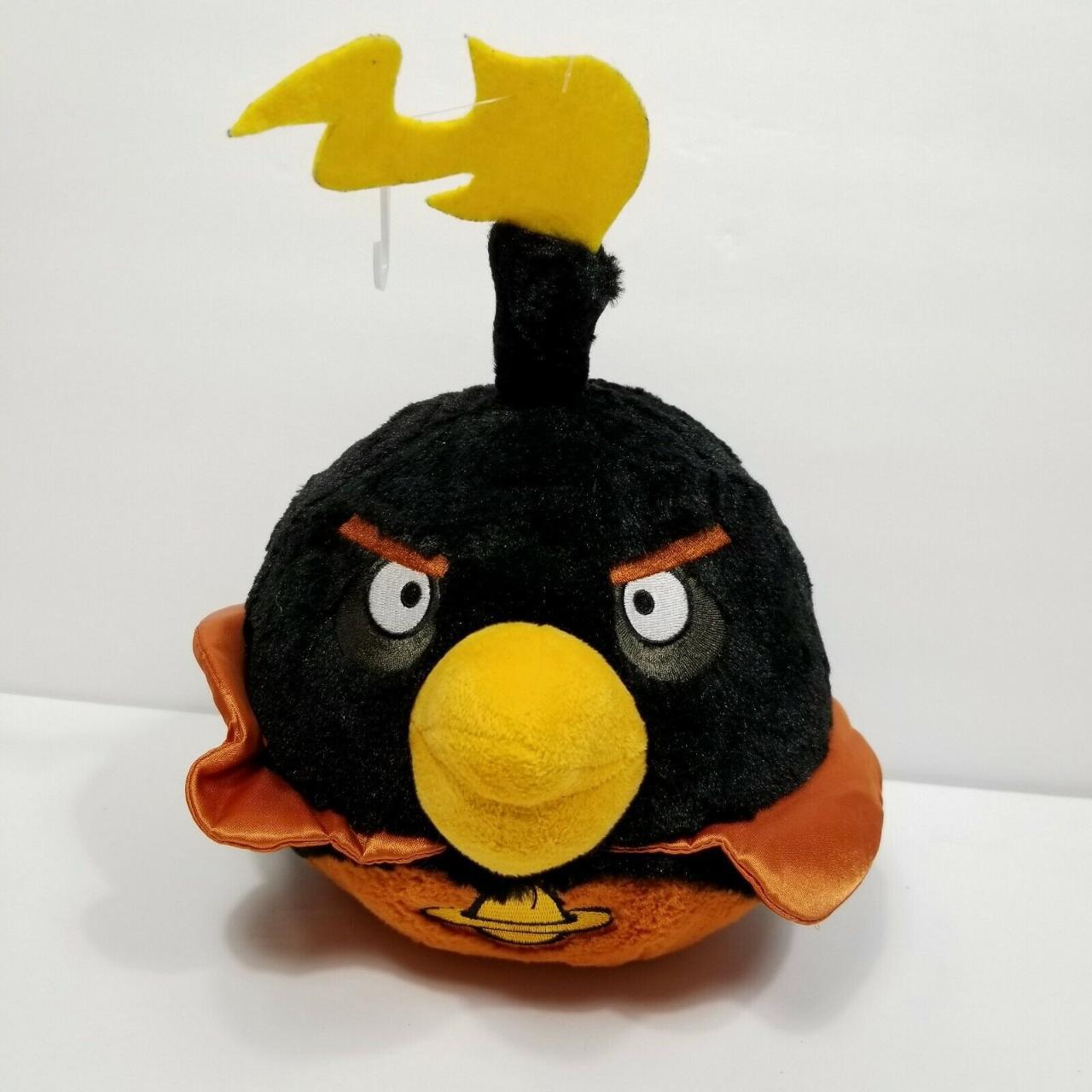 Angry Birds Space Plush Fire Bomb Black Bird 11 No. Depop