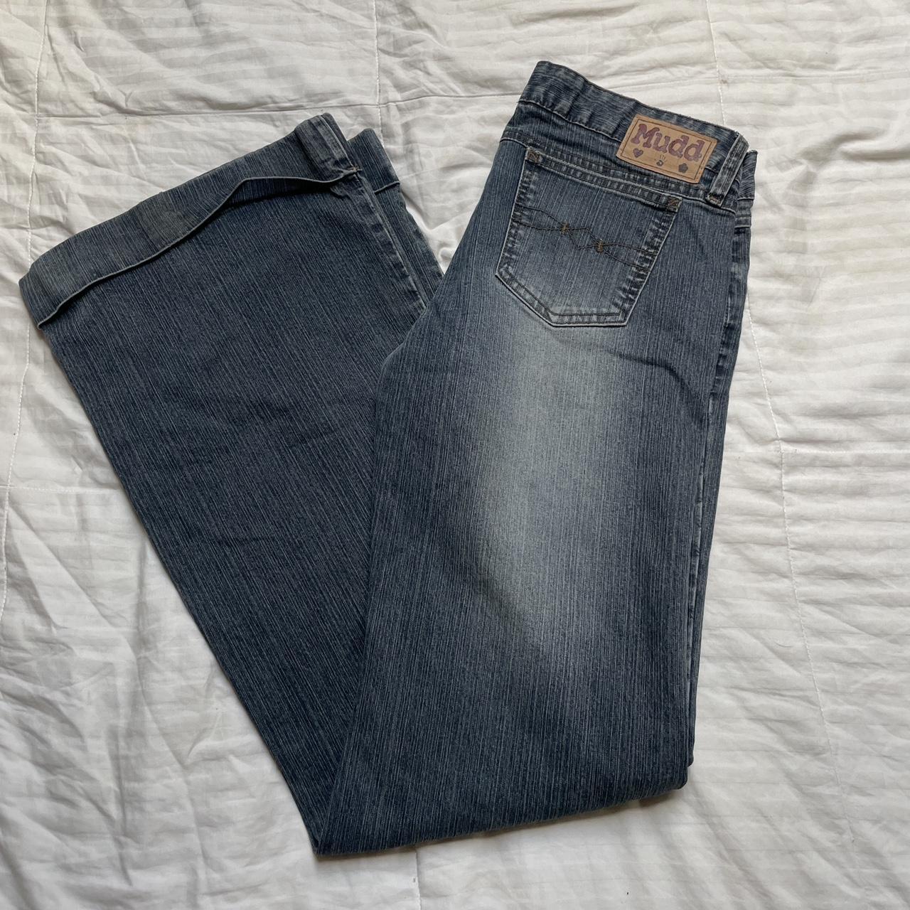 PERFECT VINTAGE Y2K WIDE LEG WASHED MUDD JEANS... - Depop