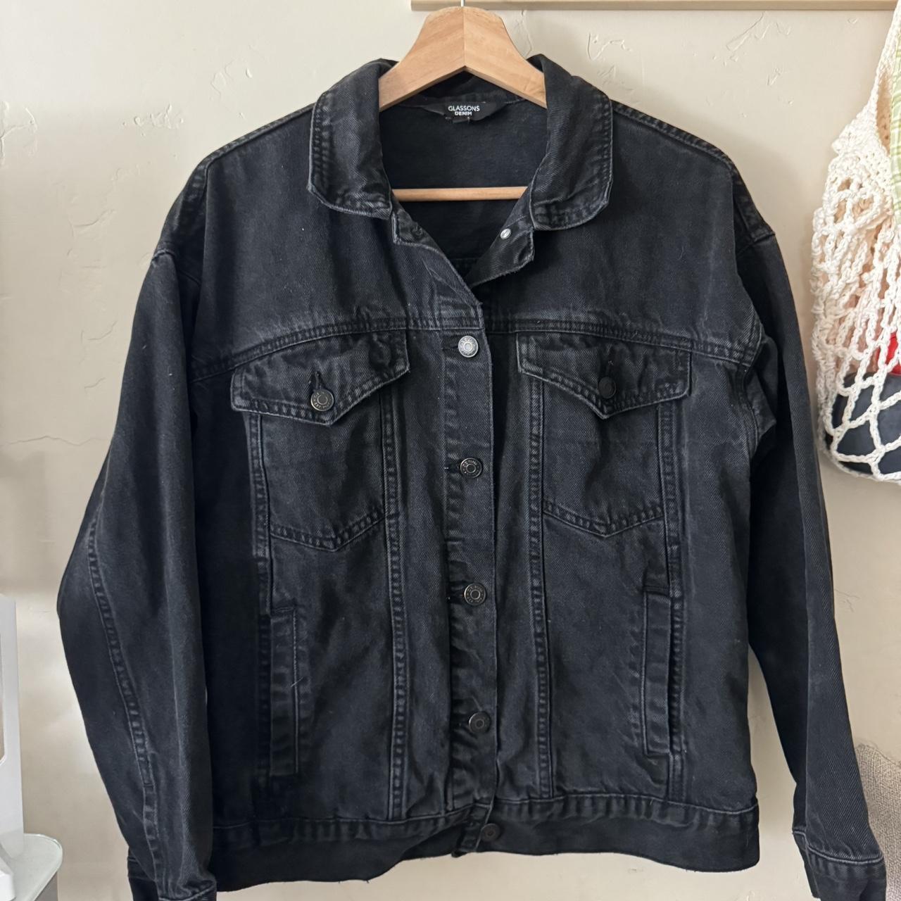 Glassons black denim jacket best sale