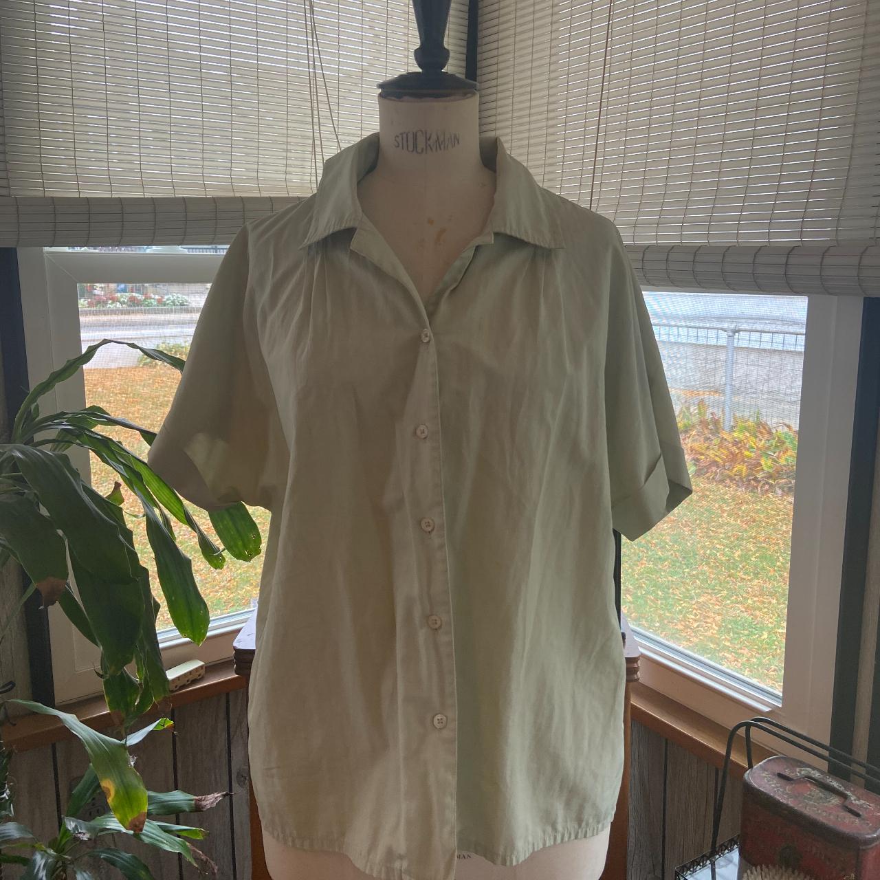 Haband! pastel green button up shirt Worn a few... Depop