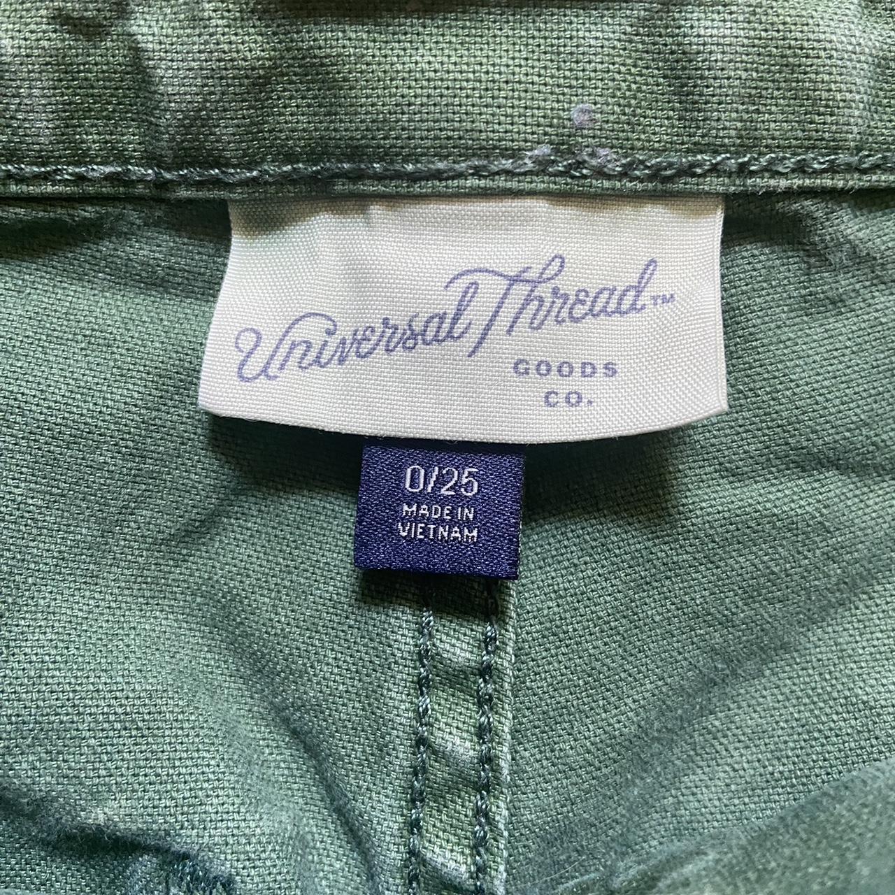 Universal Thread Goods Co. Green Denim Pants Size 0... - Depop