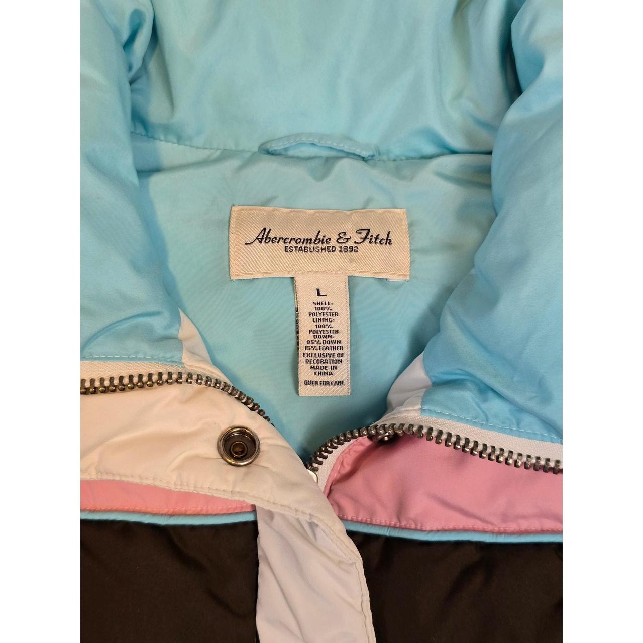 Abercrombie & Fitch Women's Jacket - White/Pink -… - image 3