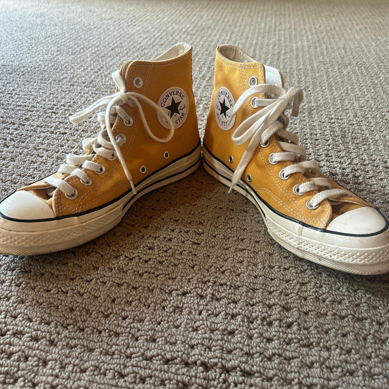 Sunflower yellow orange color converse chuck 70 all