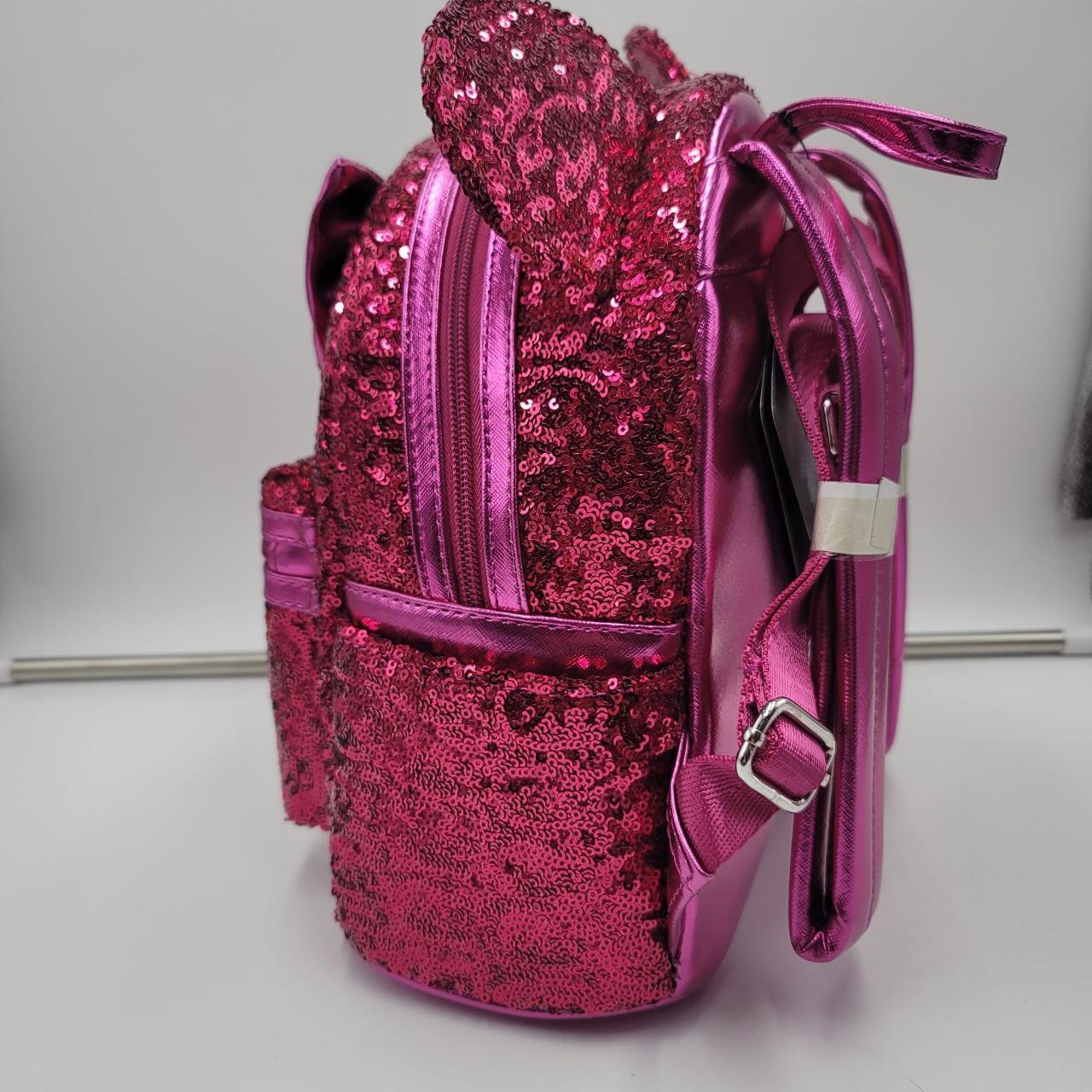 Loungefly disney pink online sequin backpack