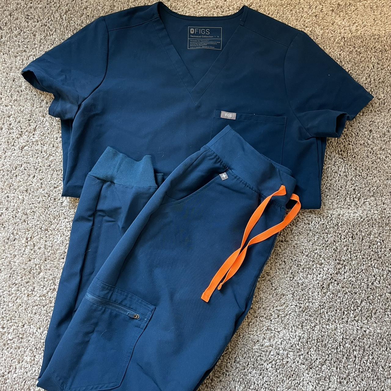 FIGS deep reef scrub set. Top is small, bottoms are... Depop