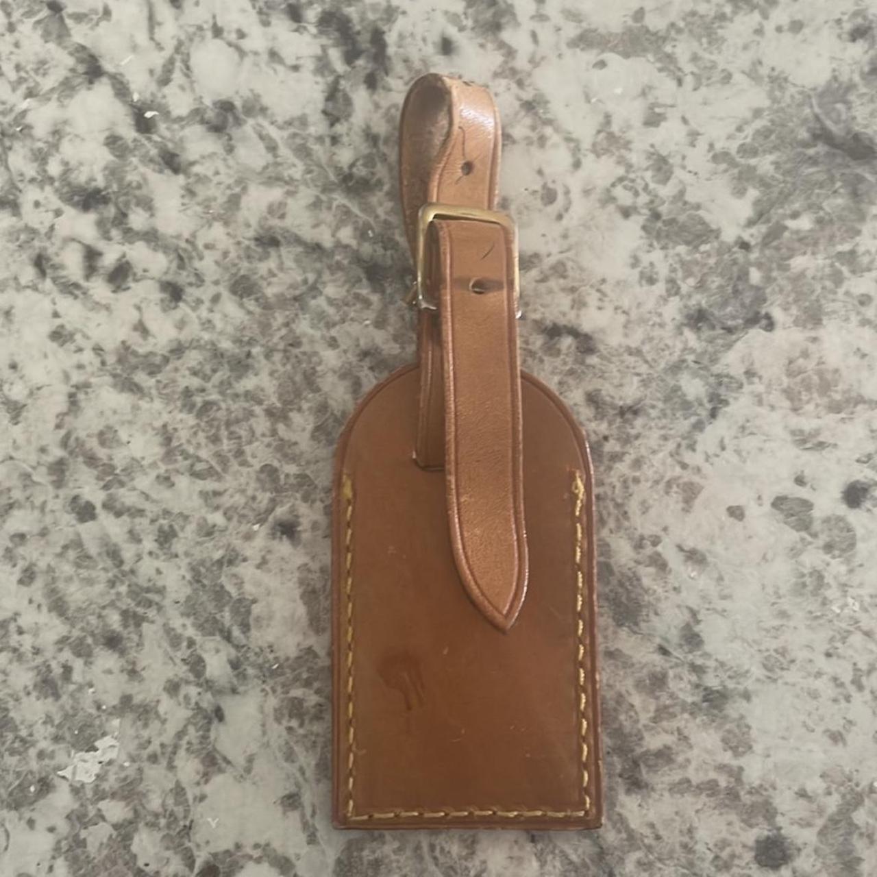 Authentic Louis Vuitton Luggage tag Custom initial - Depop