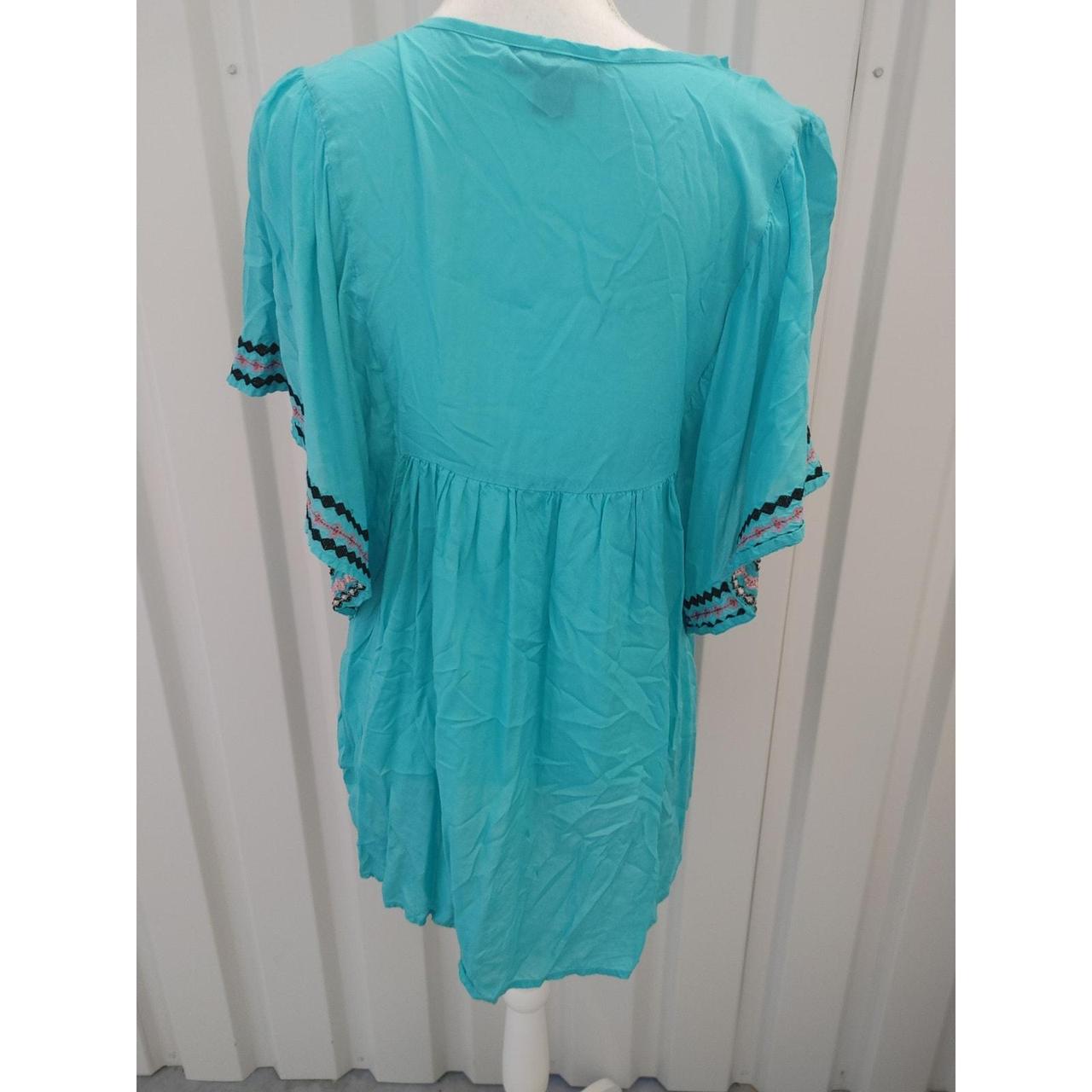 Women's Blouse - Blue/Multi - M – Rock & Roll Cow… - image 3