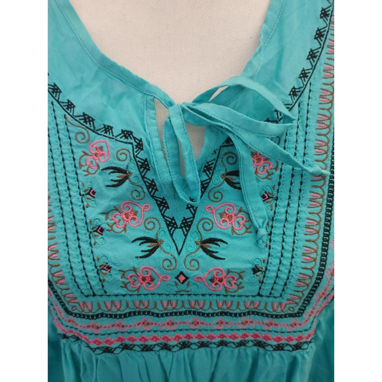 Women's Blouse - Blue/Multi - M – Rock & Roll Cow… - image 2