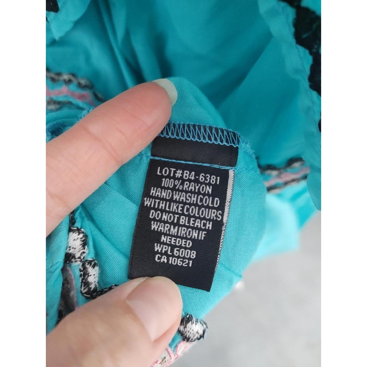 Women's Blouse - Blue/Multi - M – Rock & Roll Cow… - image 6