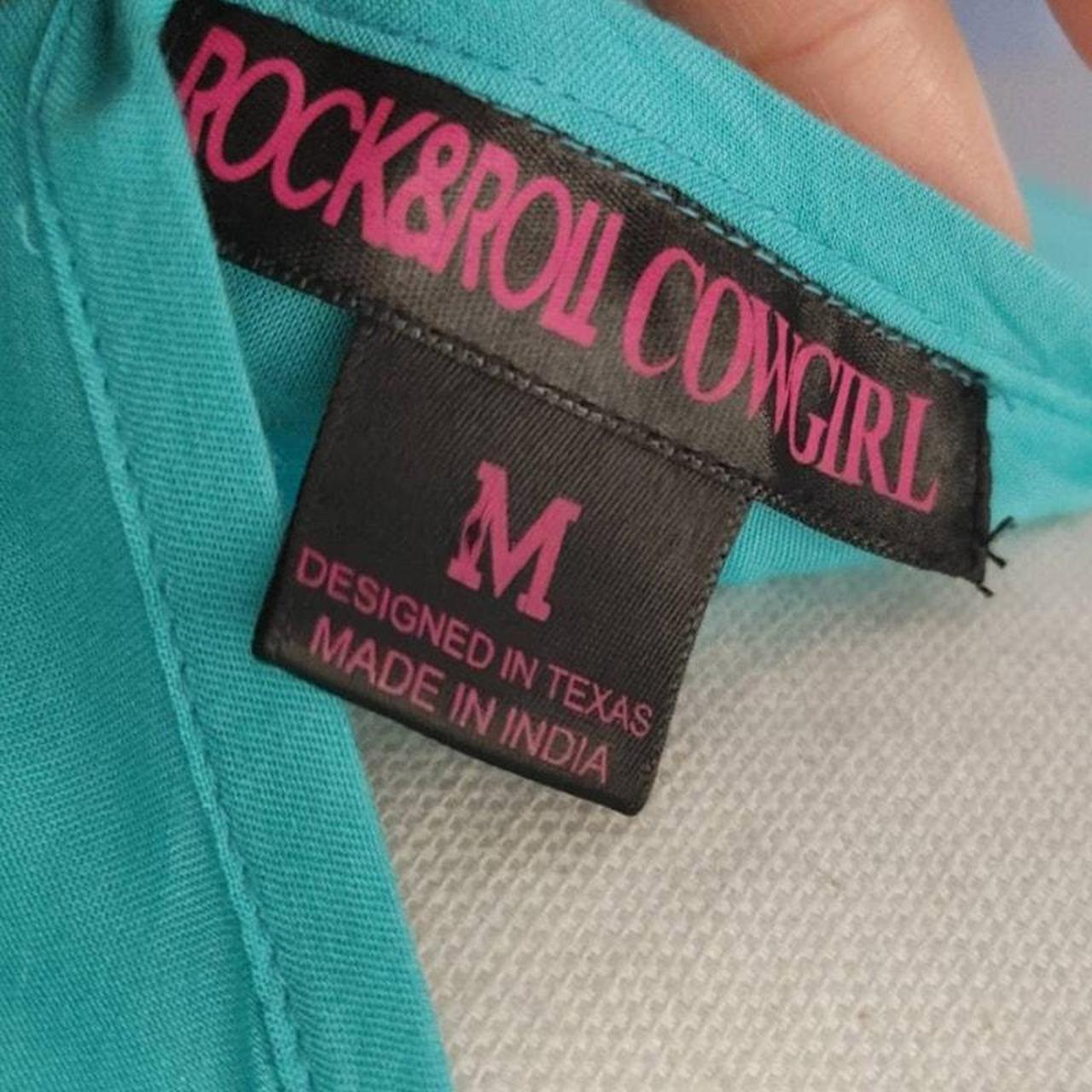 Women's Blouse - Blue/Multi - M – Rock & Roll Cow… - image 4