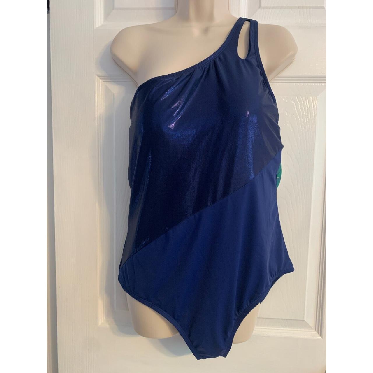 Women's Blue Swimsuit-one-piece | Depop