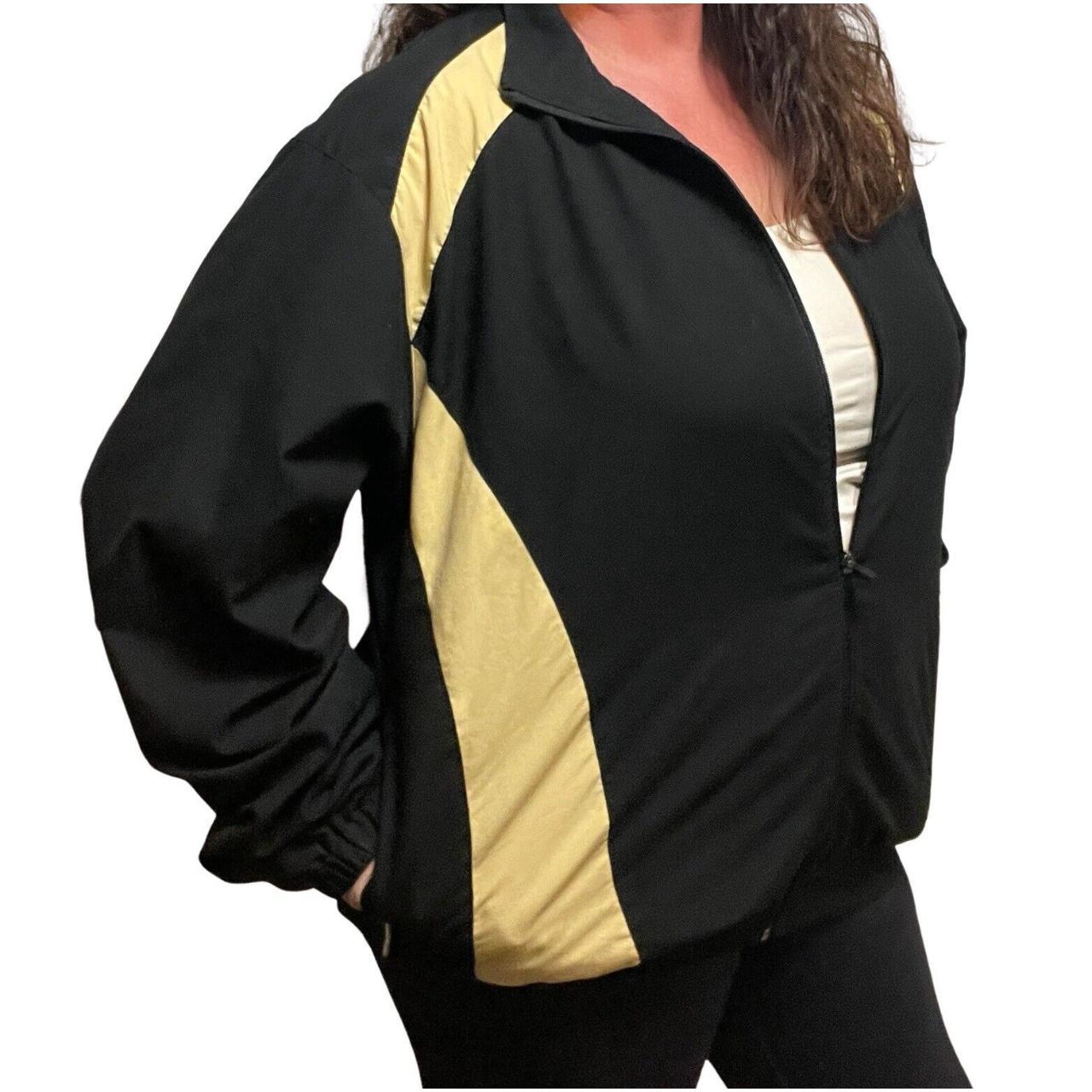 Russell Athletic Jacket Men XL Black Yellow Depop - Main Image