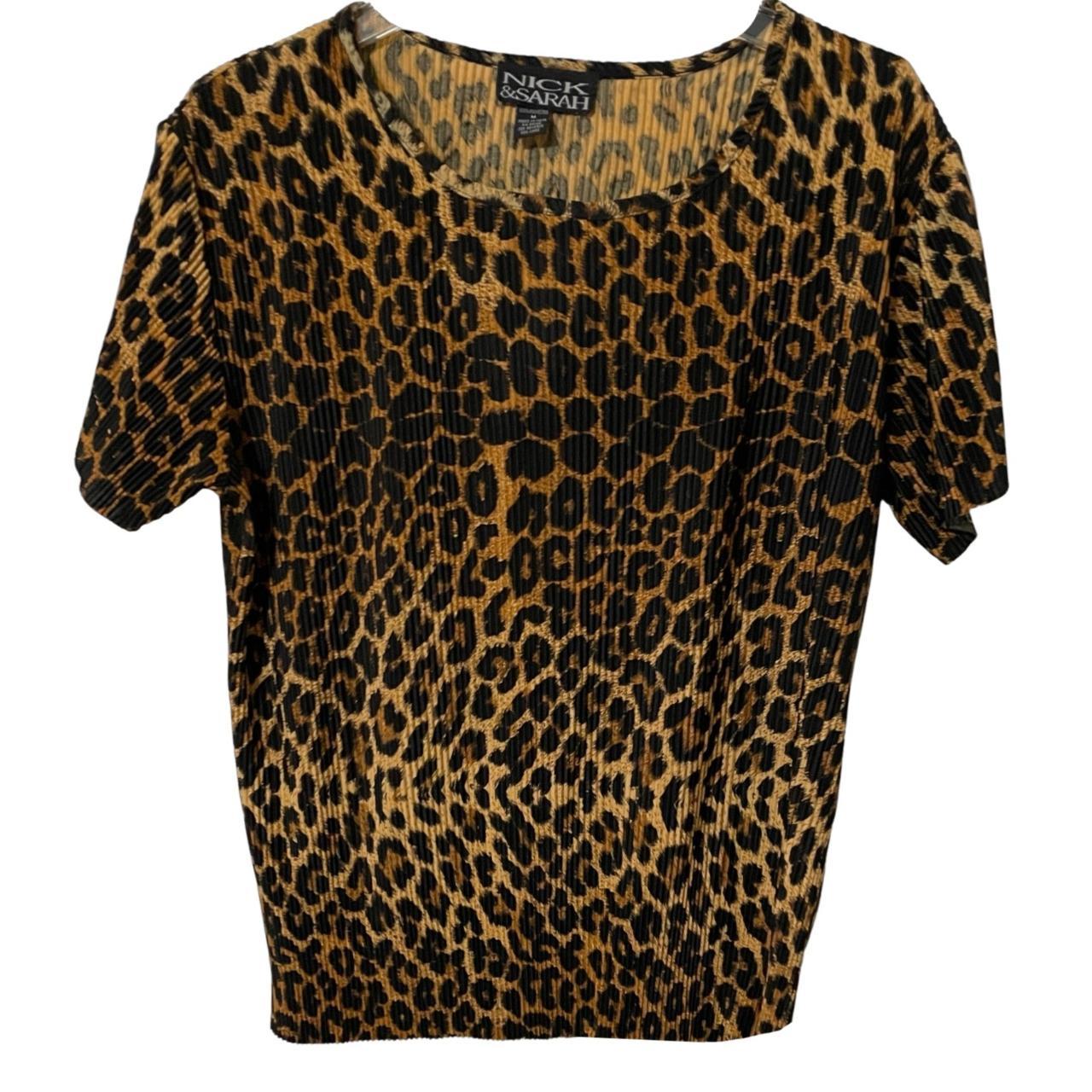 Nick & Sarah Blouse, Womens, Medium, Animal