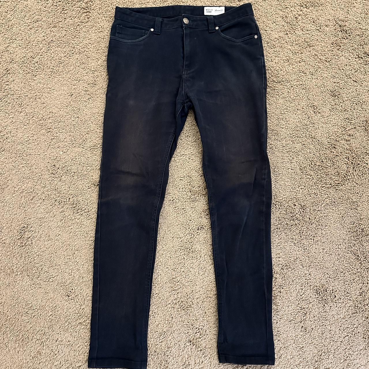 Primark Black Skinny Jeans 30W x 32L Depop