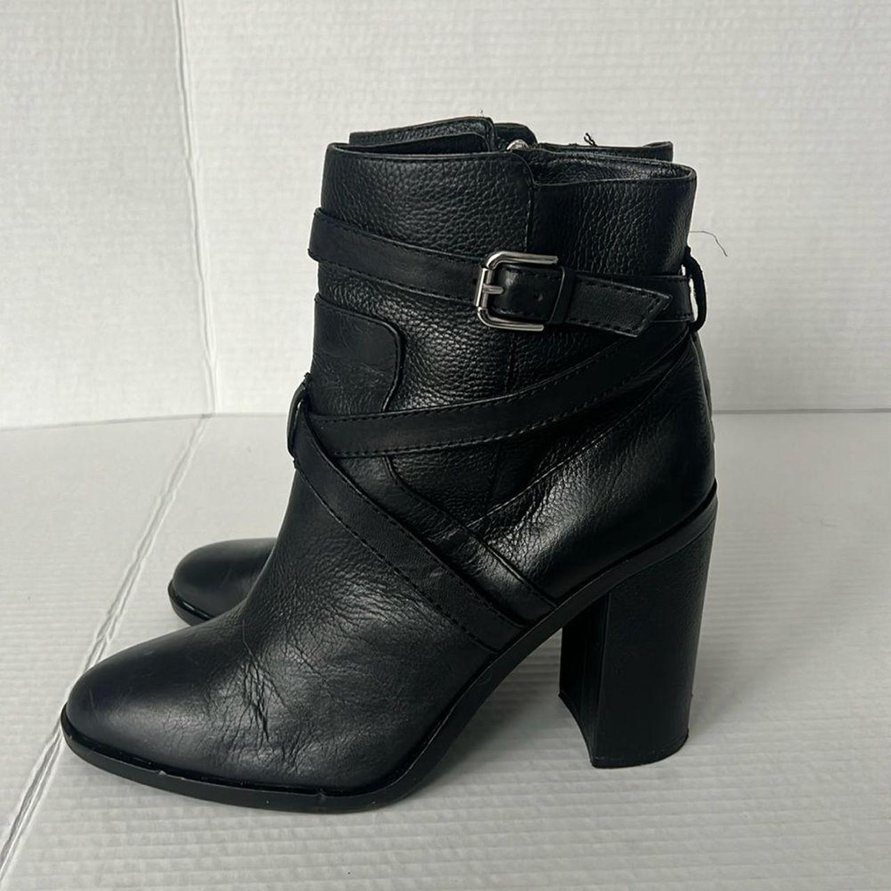 Vince Camuto Black sold Leather Boots SZ. 8.5