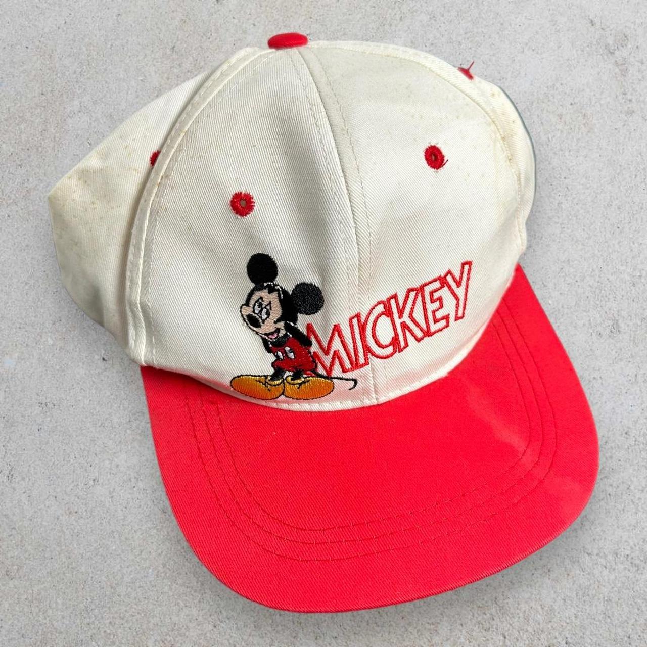 Disney Men's White and Red Hat | Depop