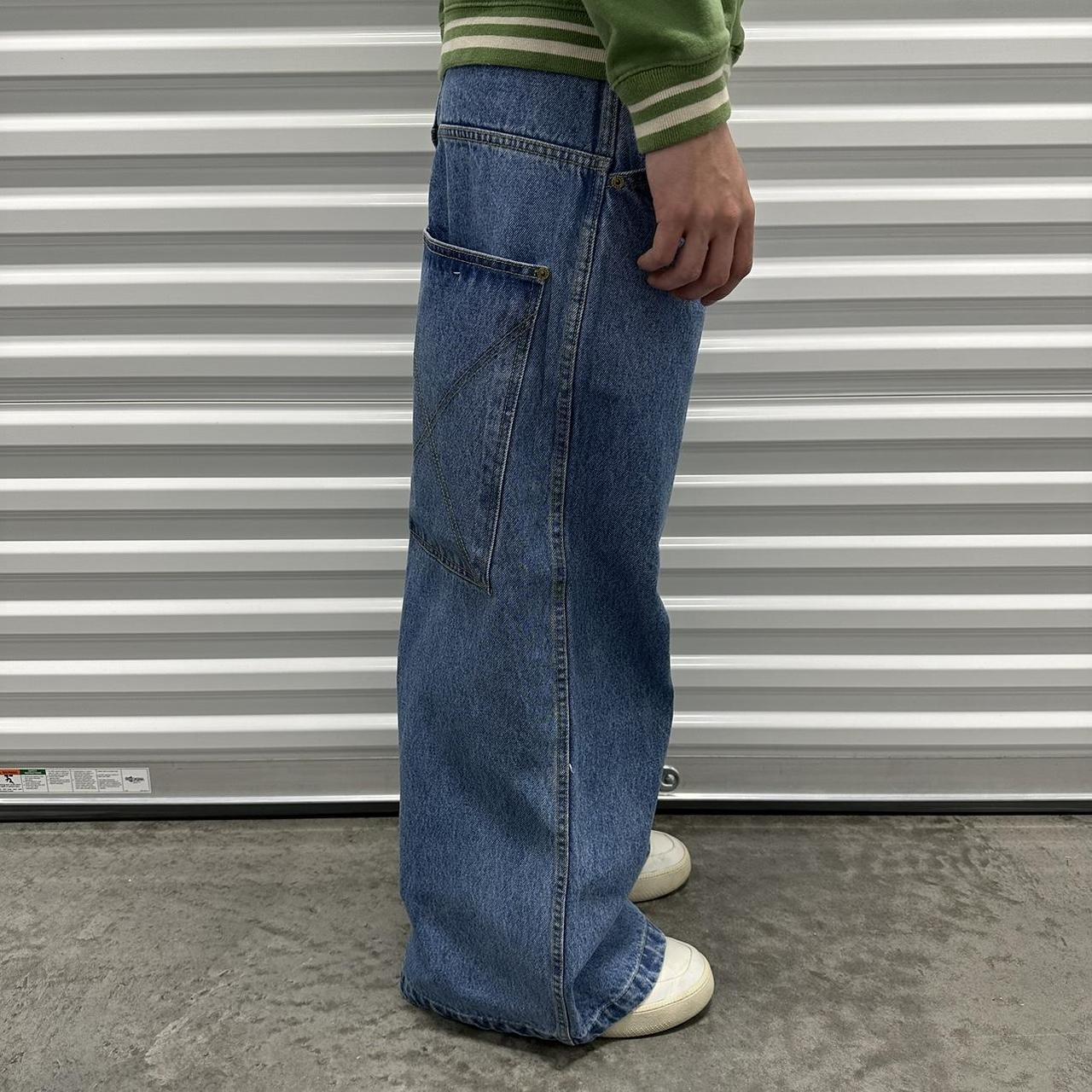 2000s Sarali Wide Leg Jnco style skater jeans Brand... - Depop