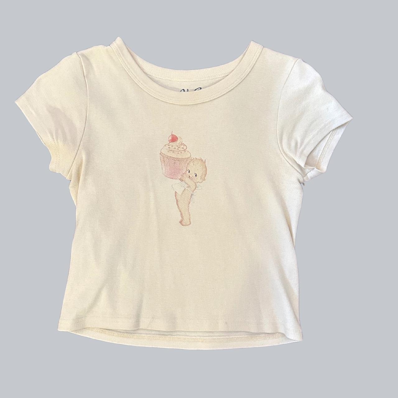 Brandy Melville / John Galt Cupcake Baby Tee • fits... Depop
