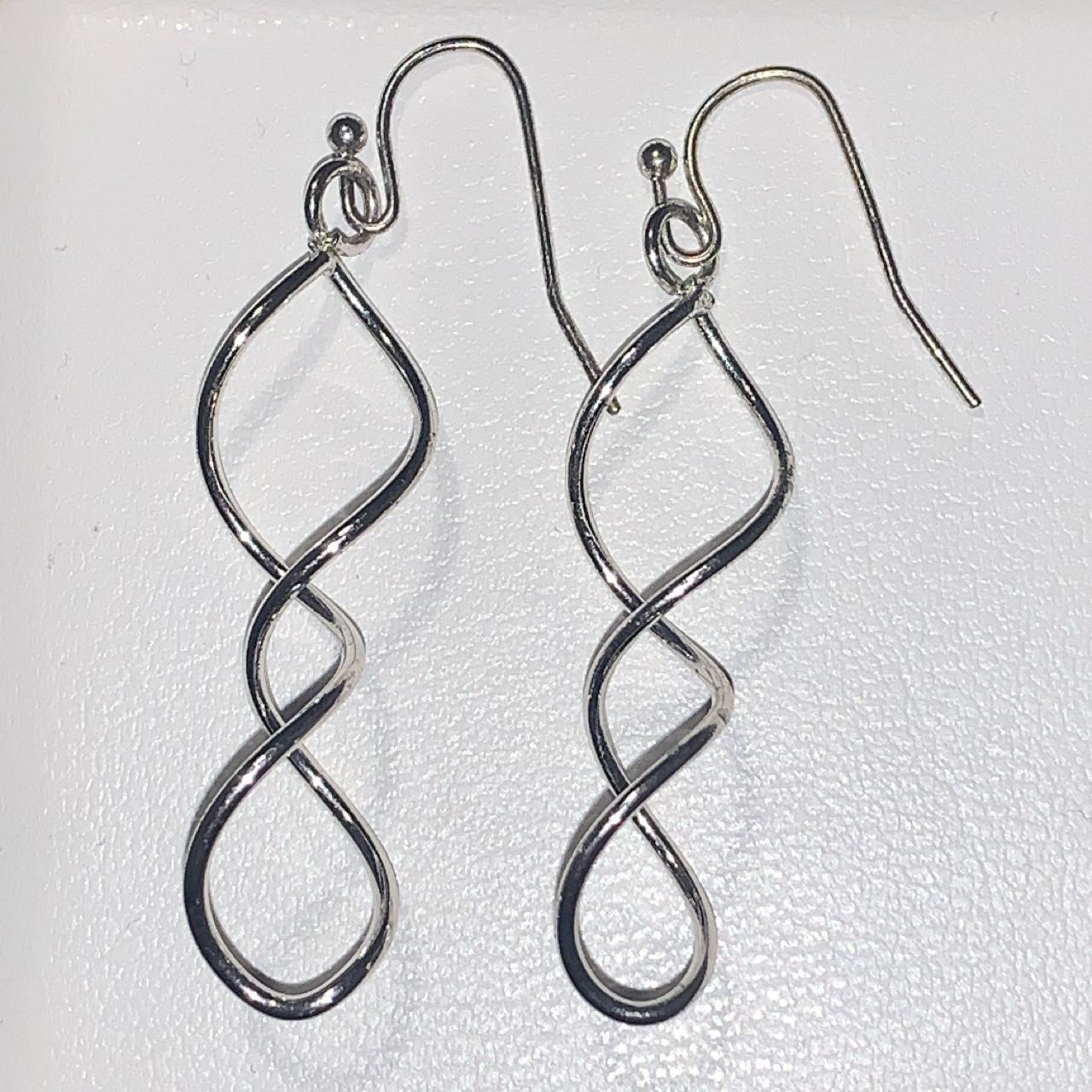 Silver drop earrings Bought from JCPenney. Have been... Depop