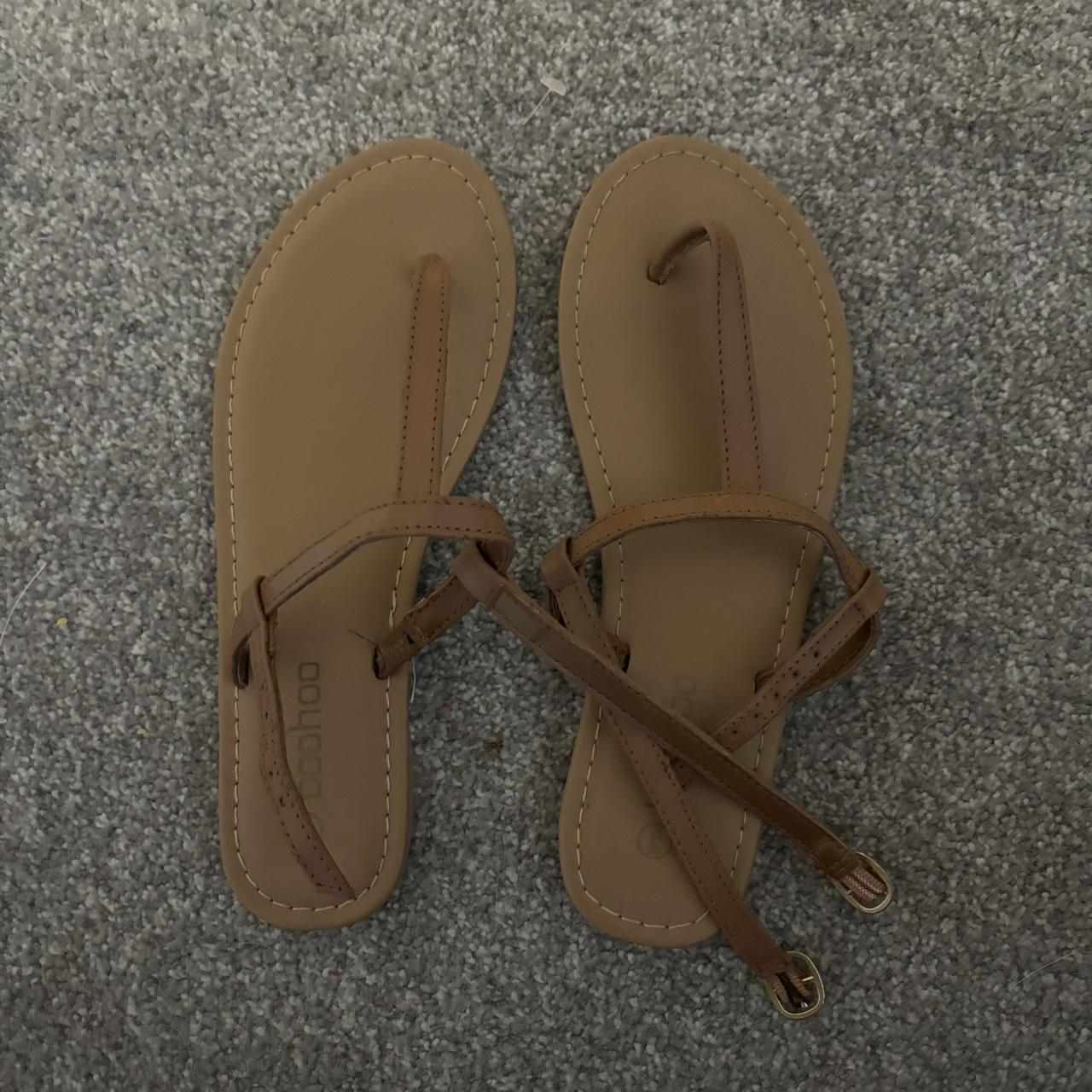 Plait Detail Flat Sandals | Boohoo UK