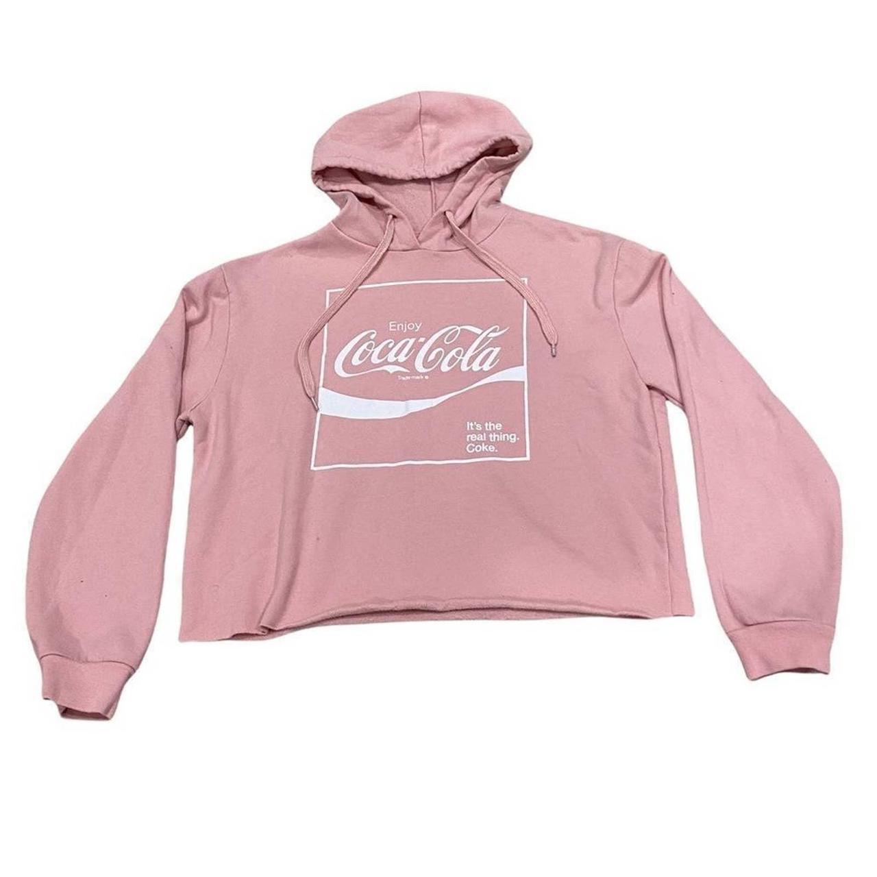 Pink coca cola store hoodie