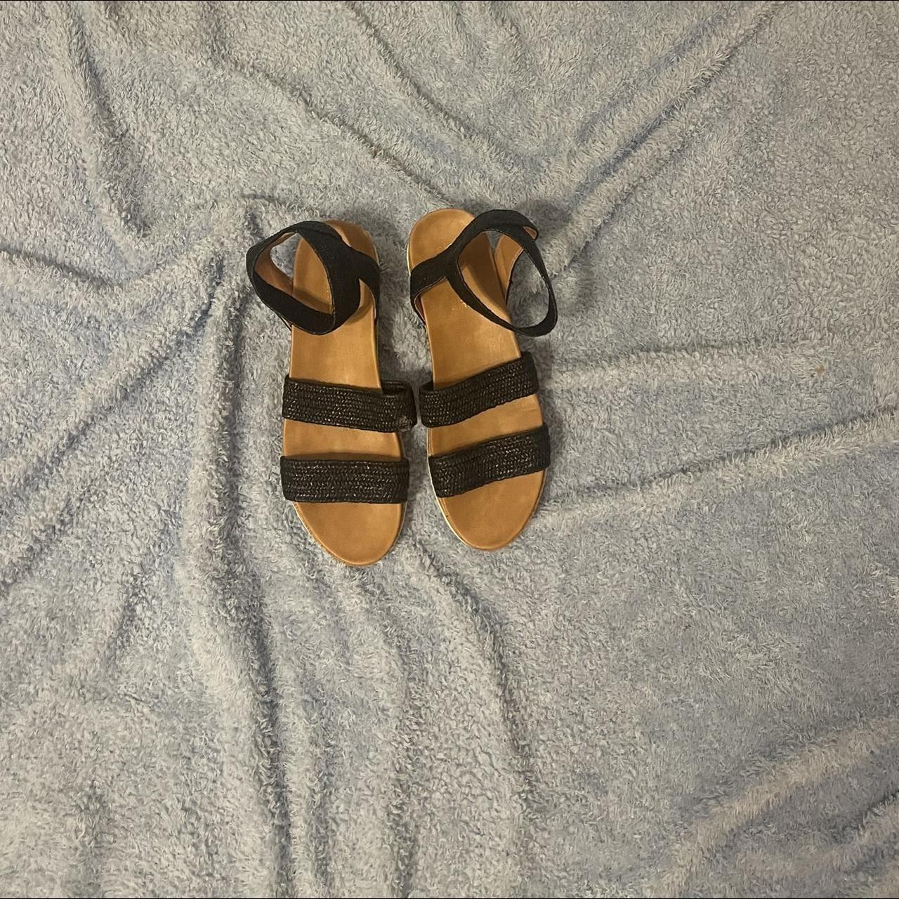 Black Catherine Sandals Size 10 - Depop