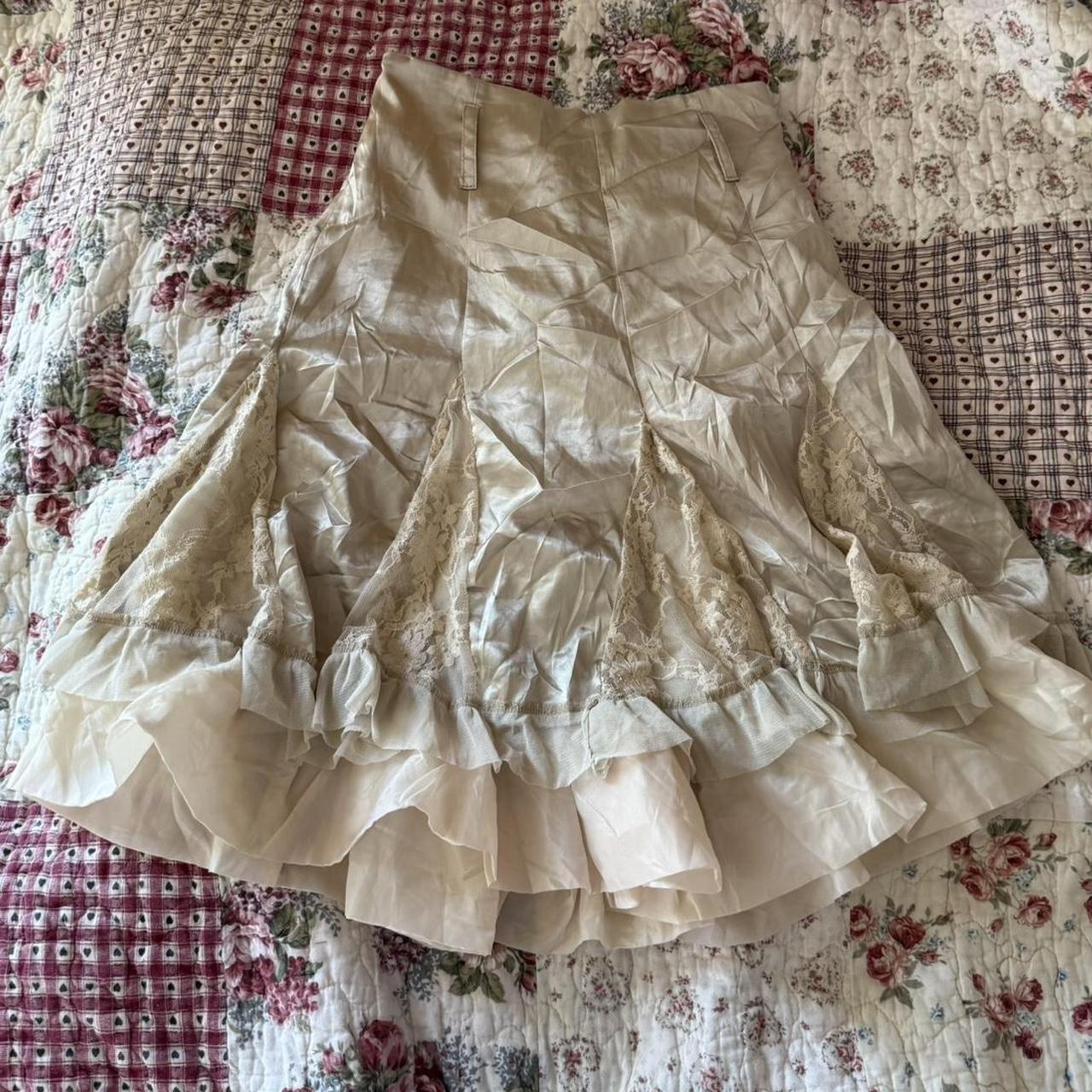 Women's Skirt - Cream/Tan - 0 – vintage cream and… - image 1