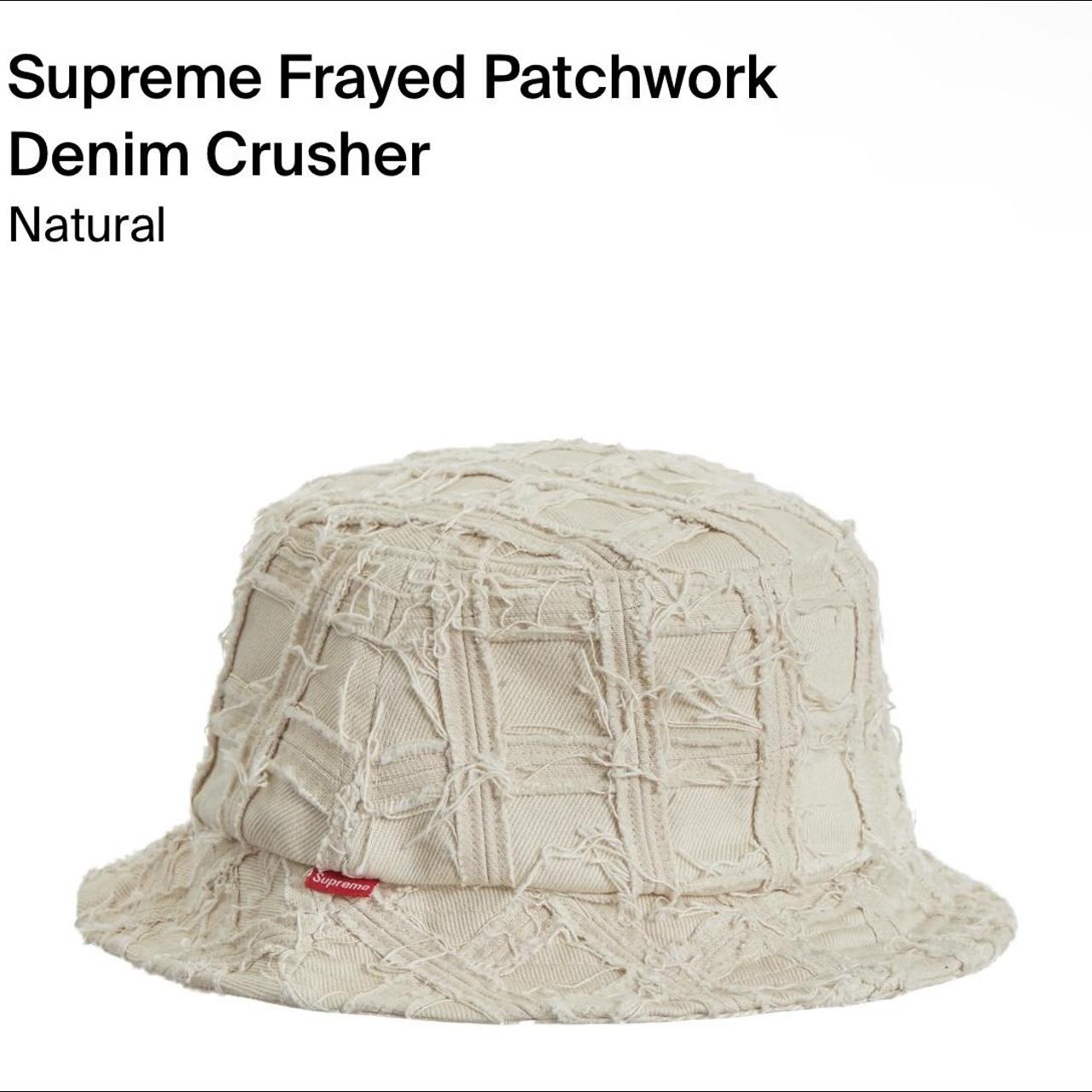 販売中です Supreme Frayed Patchwork Denim Crusher - 帽子