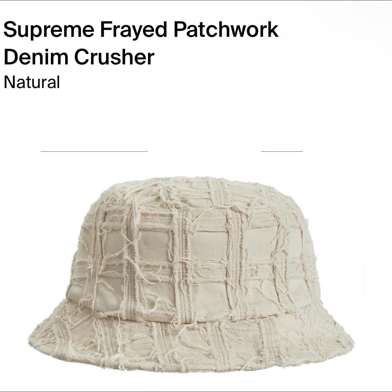 Supreme - frayed patchwork denim crusher...