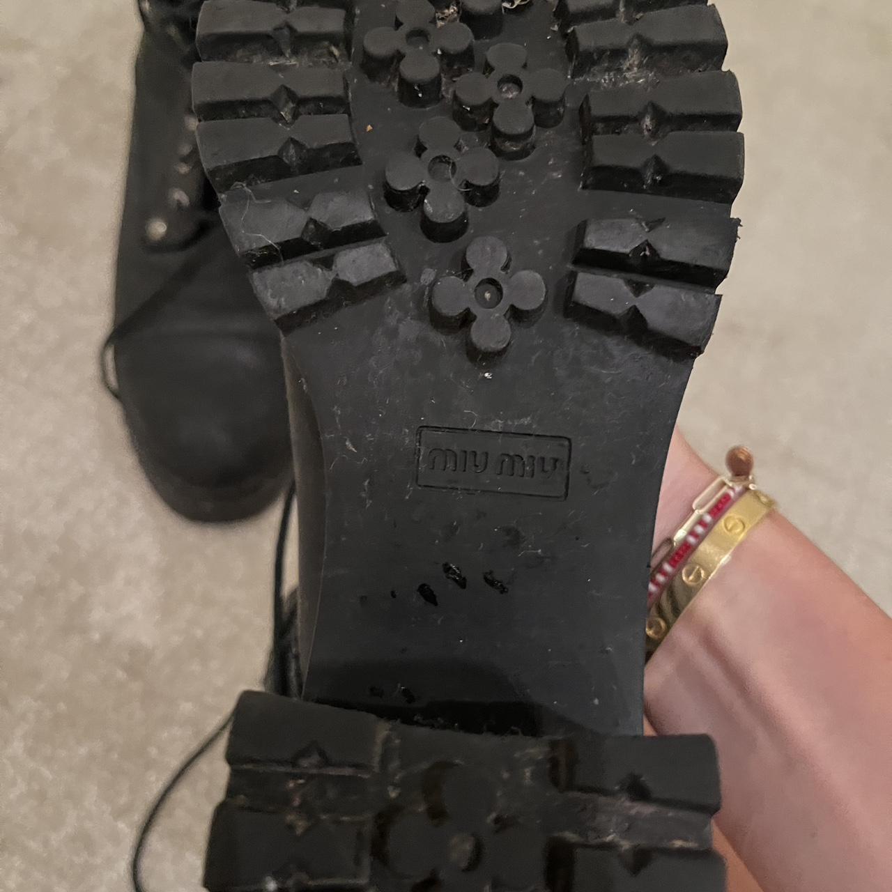 Miu Miu Women's Combat Boots - Black – Miu Miu la… - image 5