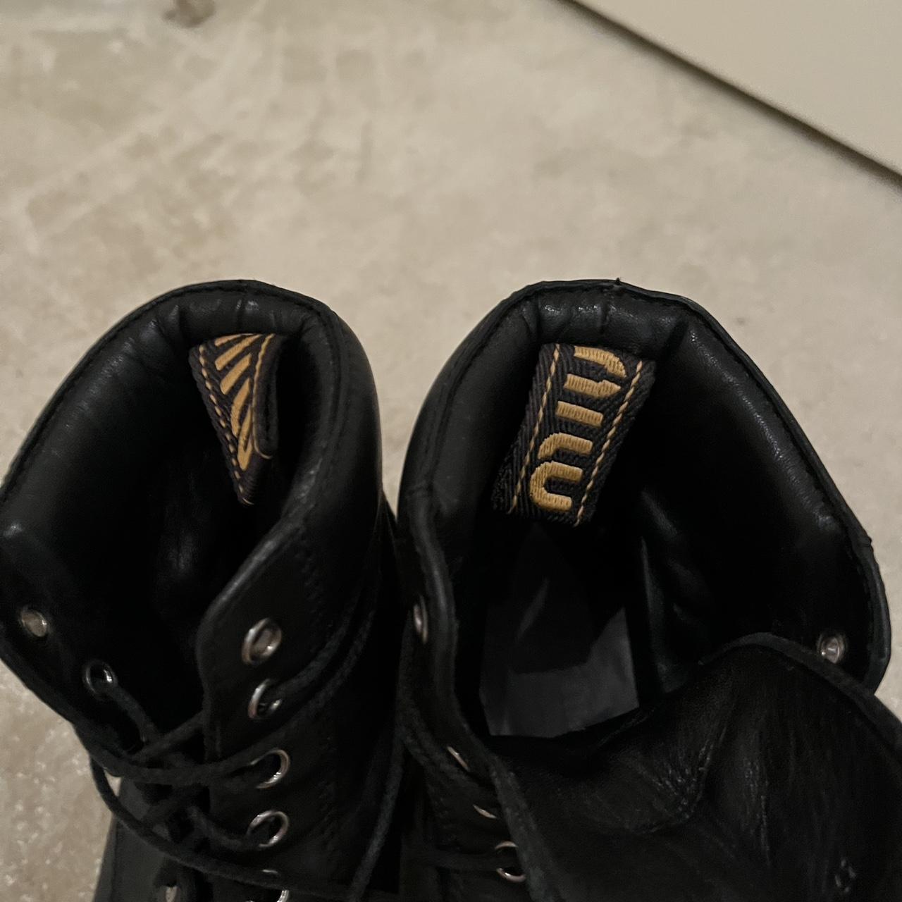 Miu Miu Women's Combat Boots - Black – Miu Miu la… - image 4