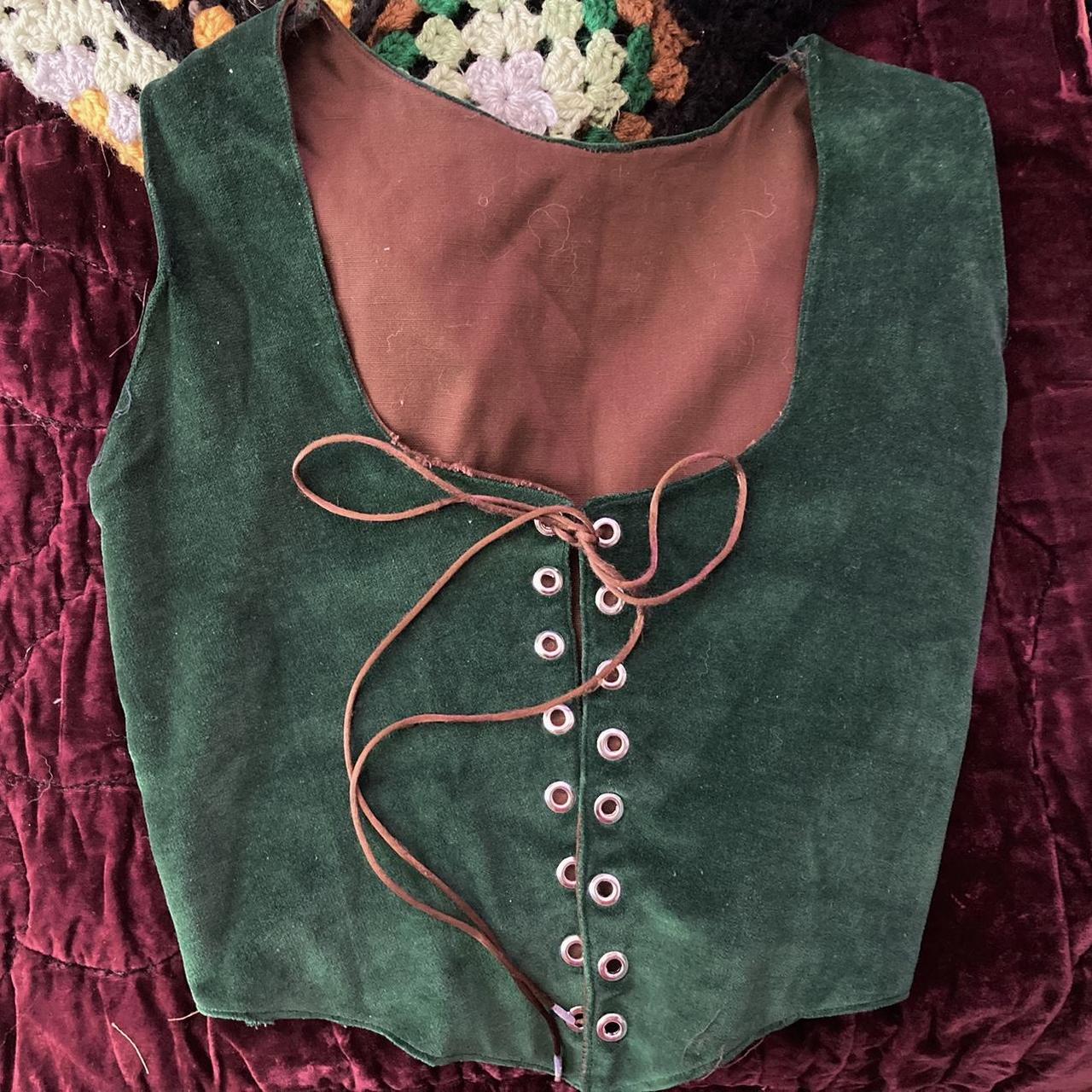 worn Hobbit Corset Vest There are some worn... - Depop