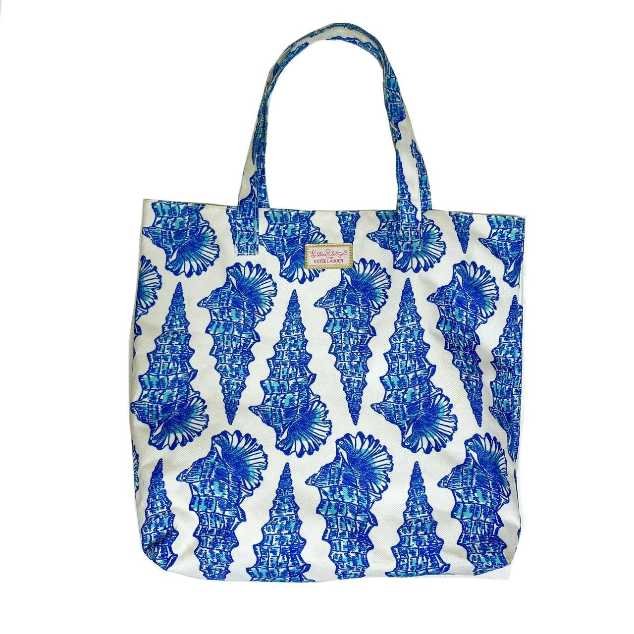 Lilly Pulitzer Women's White and Blue Bag