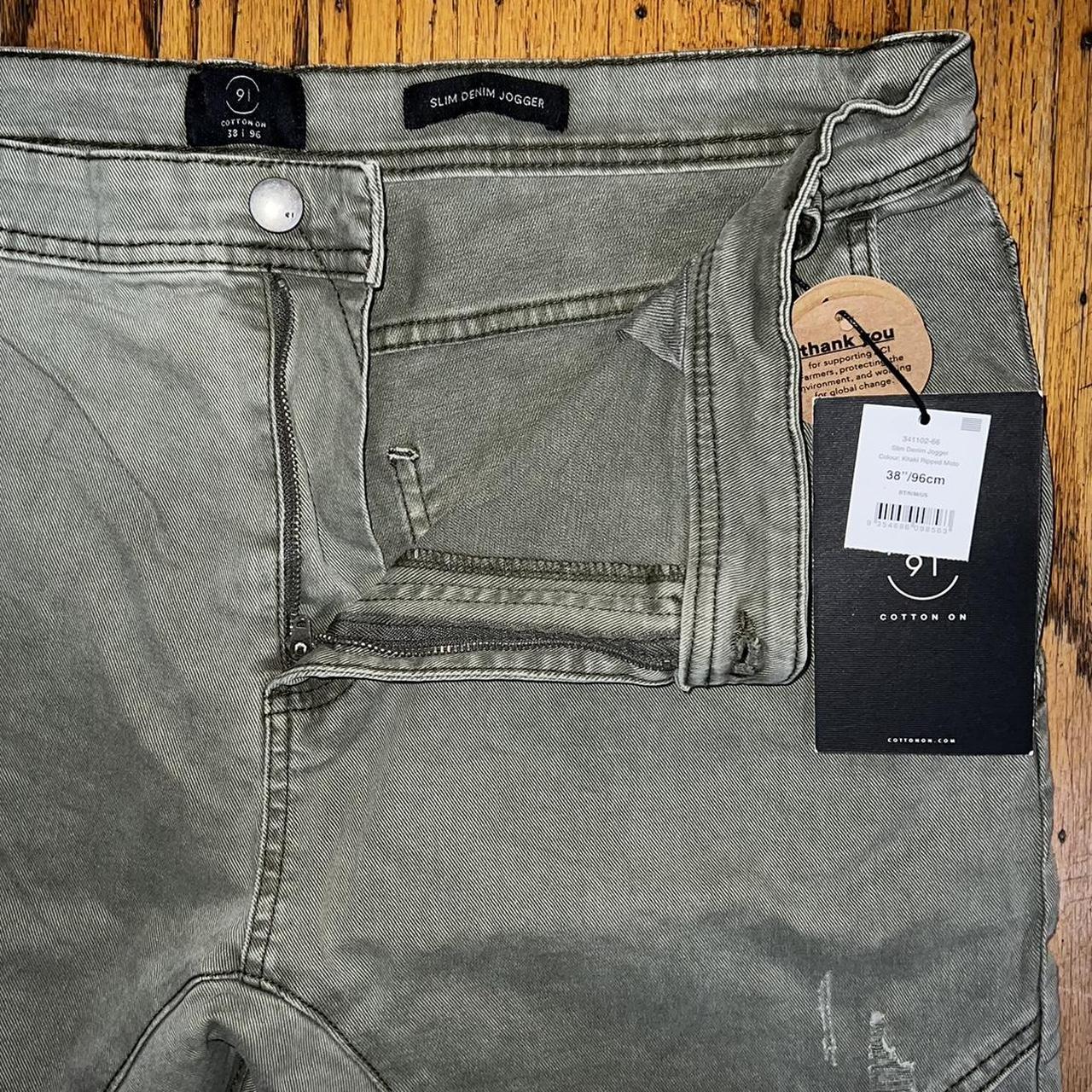 Cotton On Men's Green Jeans | Depop