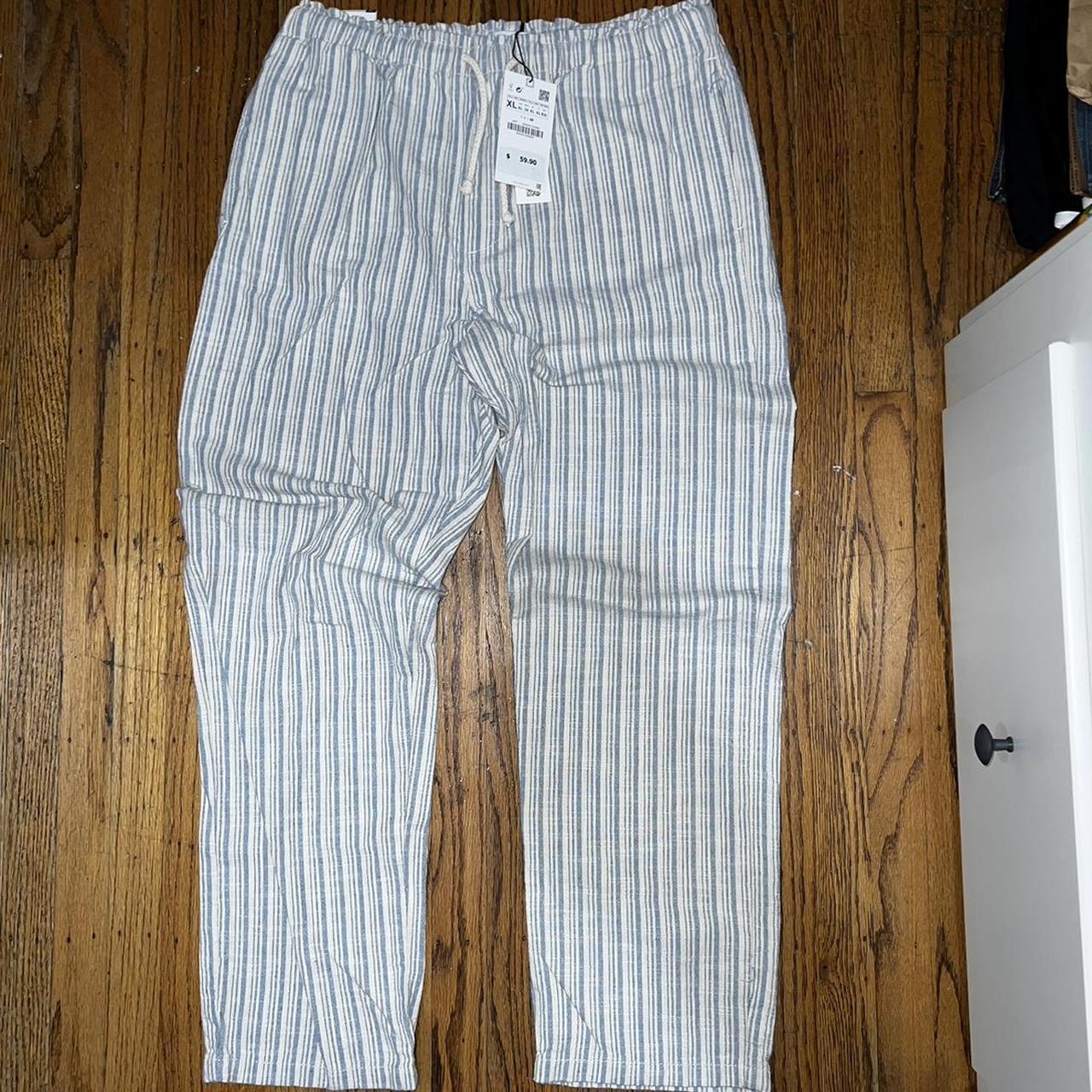 Buy Jack  Jones White Cotton Regular Fit Striped Chinos for Mens Online   Tata CLiQ