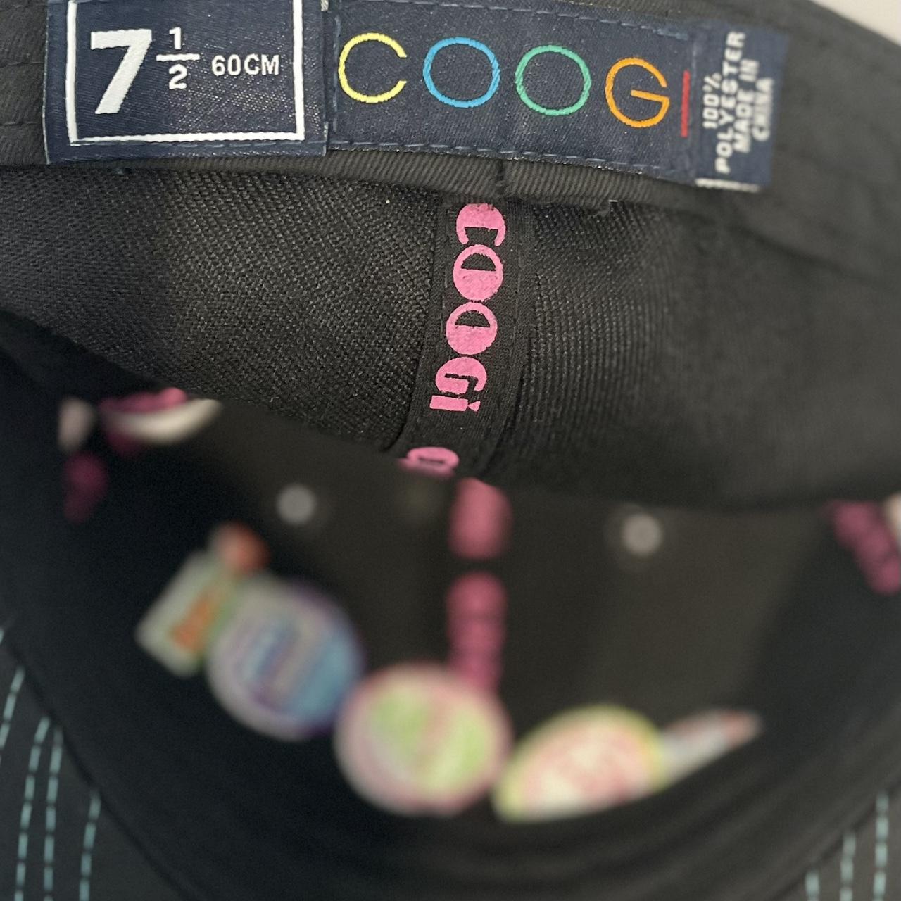 Vintage COOGI Rainbow Checkered Fitted Baseball Cap | Depop