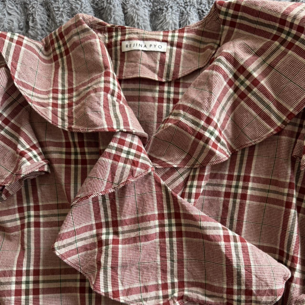 REJINA PYO ／Plaid Blouse Rejina Pyo Women's Plaid Cotton Wrap Top | eBay