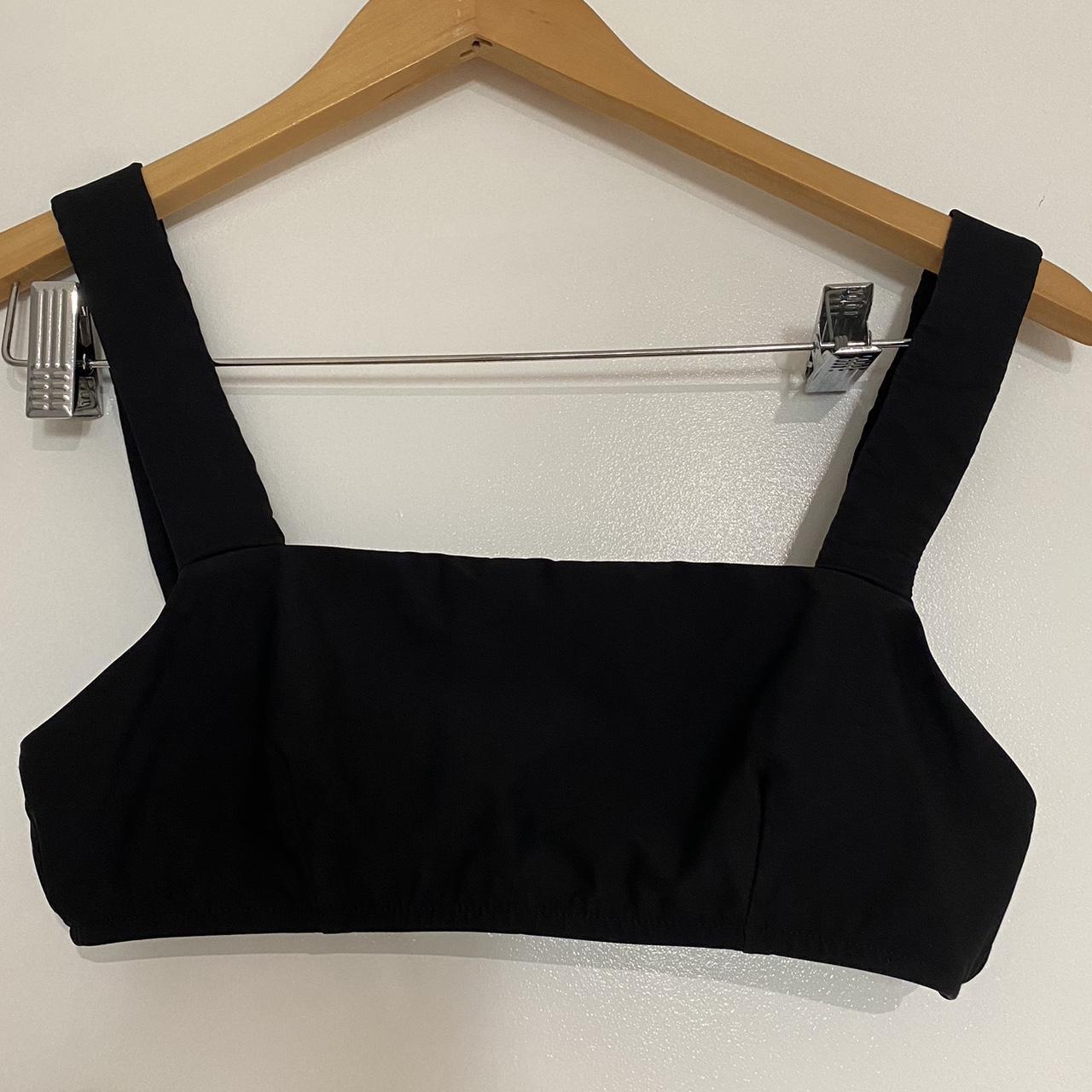 Bondi Born Black bikini top Square neckline Thick... - Depop