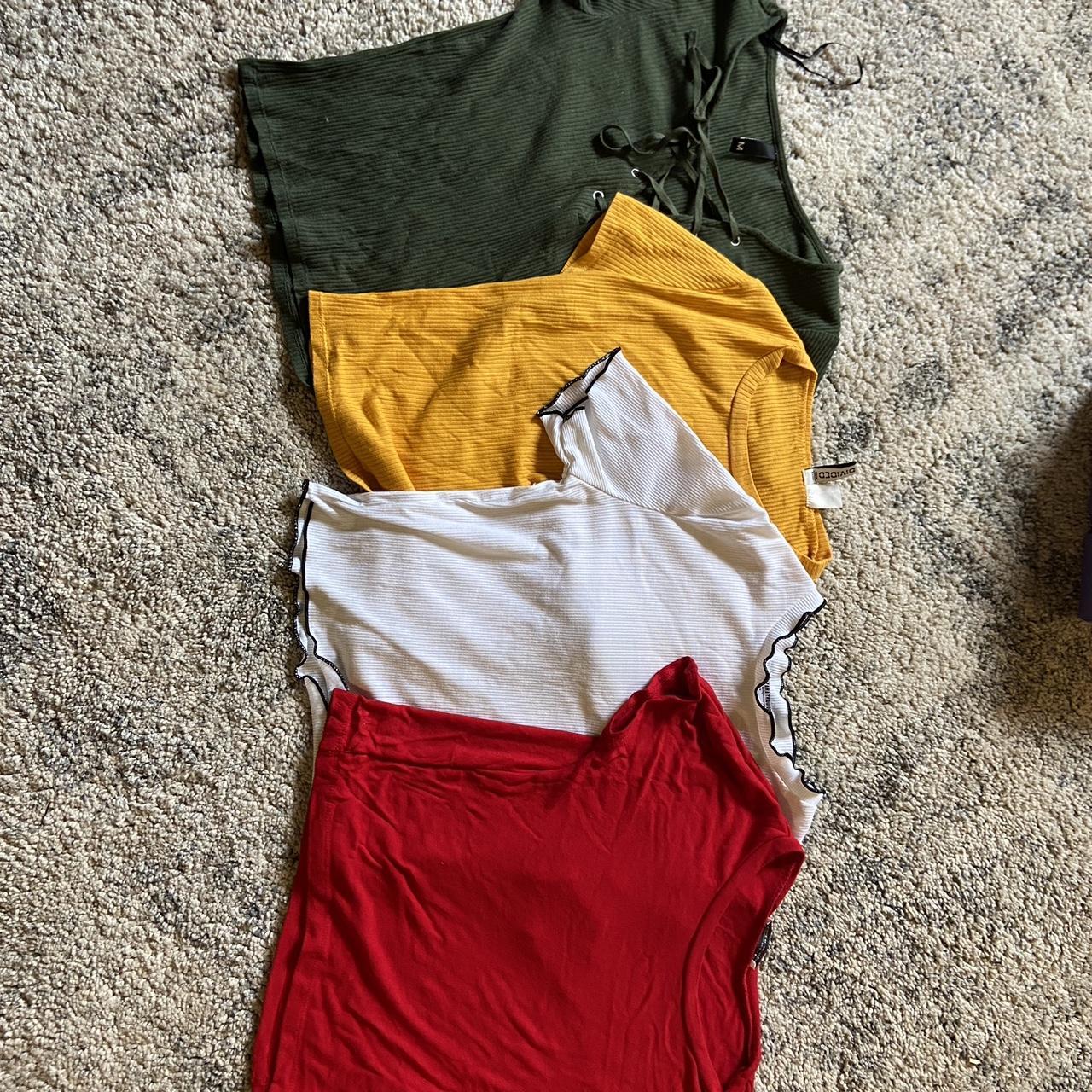 BUNDLE!!! 4 crop tops A medium and a small Zara crop... Depop