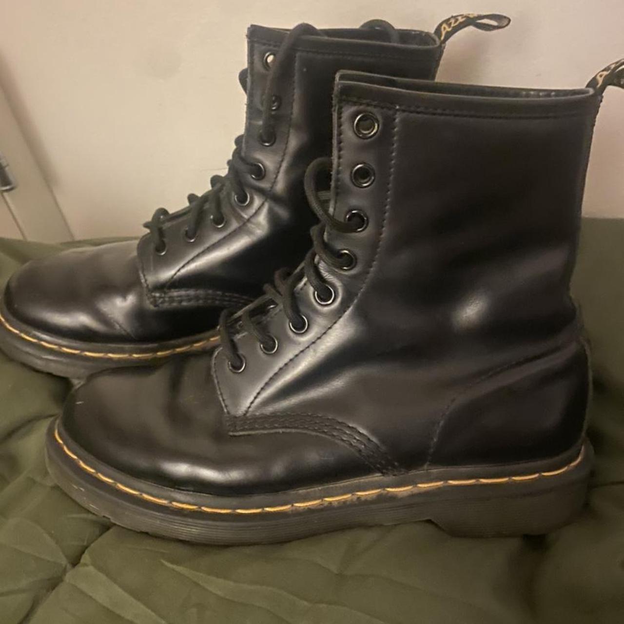 1460 cbgb smooth leather lace up boots