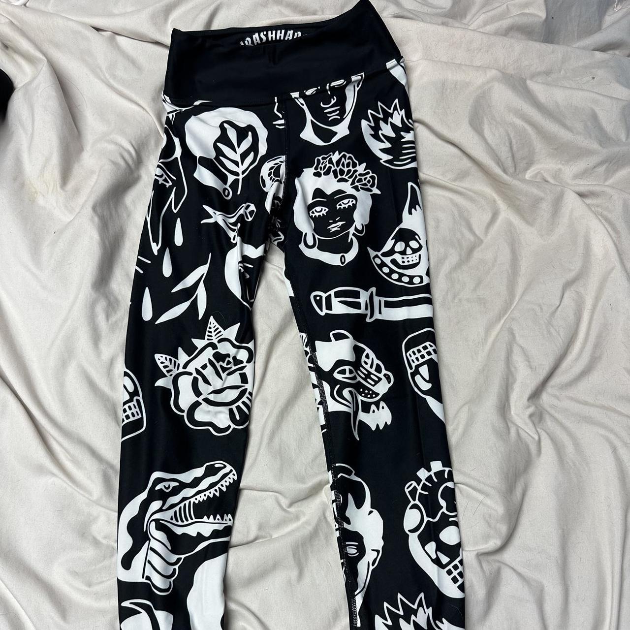 thrashhappy trad daddy tattoo leggings size M will... Depop