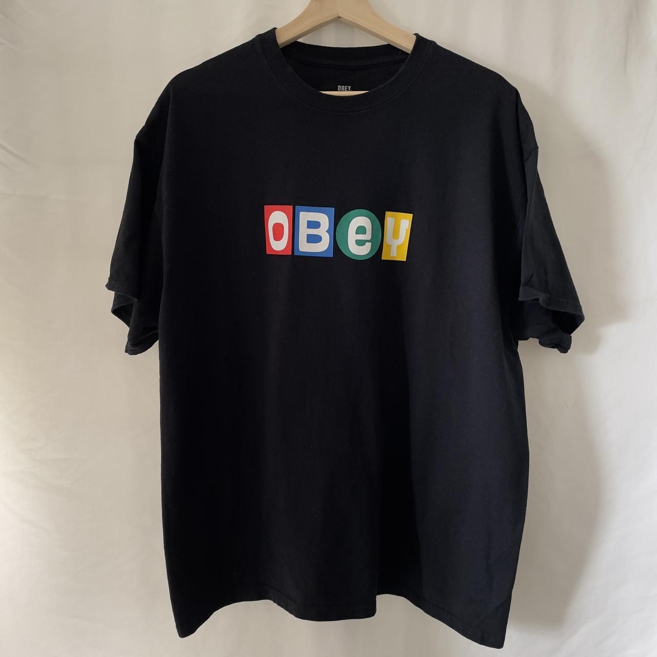 Obey Mens Multi T Shirt Depop