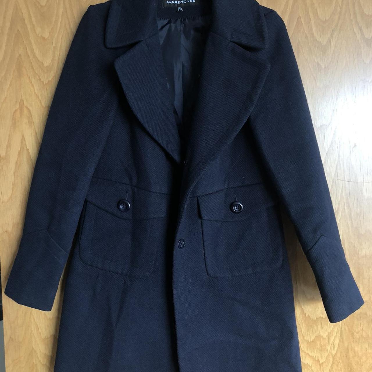 Warehouse on sale navy coat