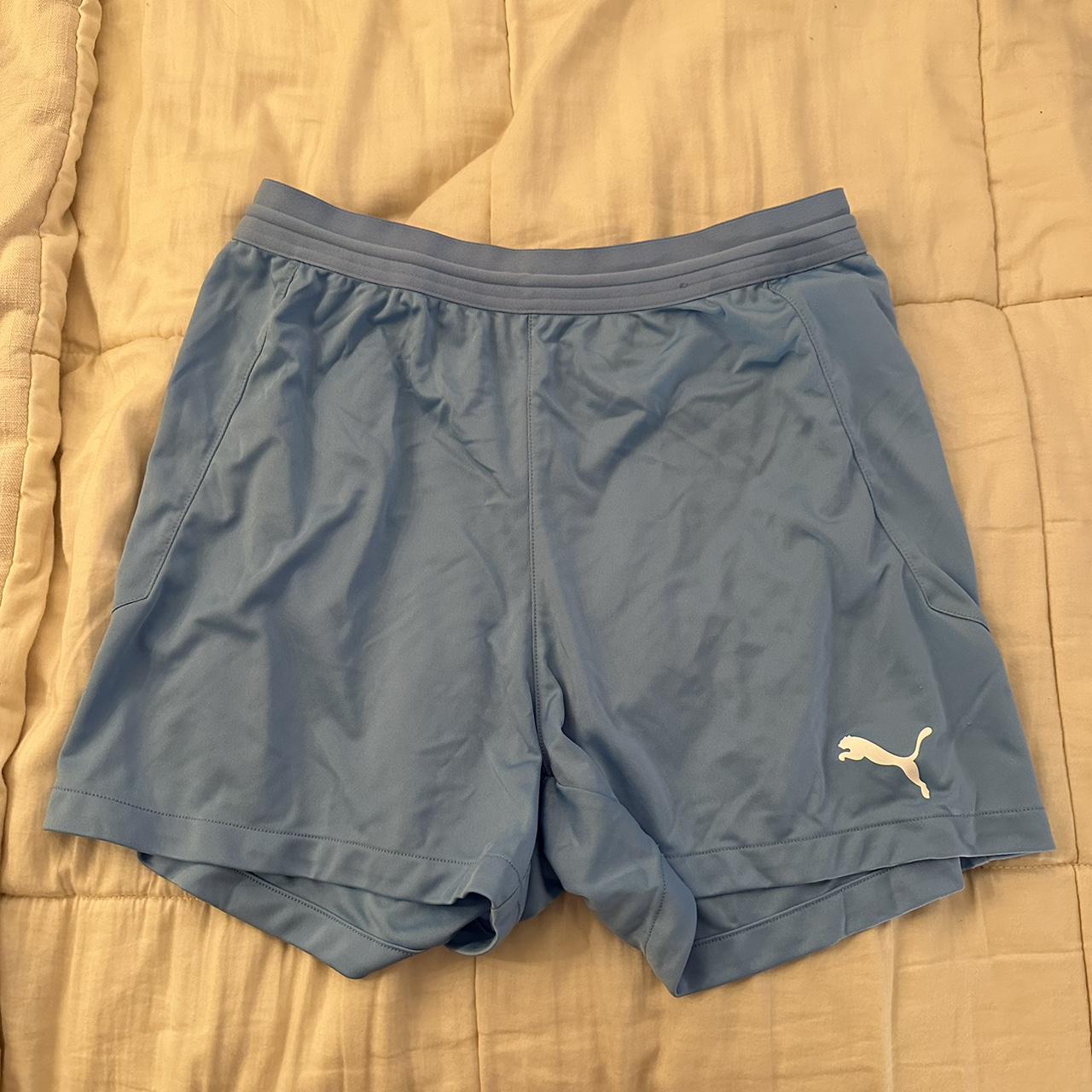 Baby Blue Puma Shorts Depop