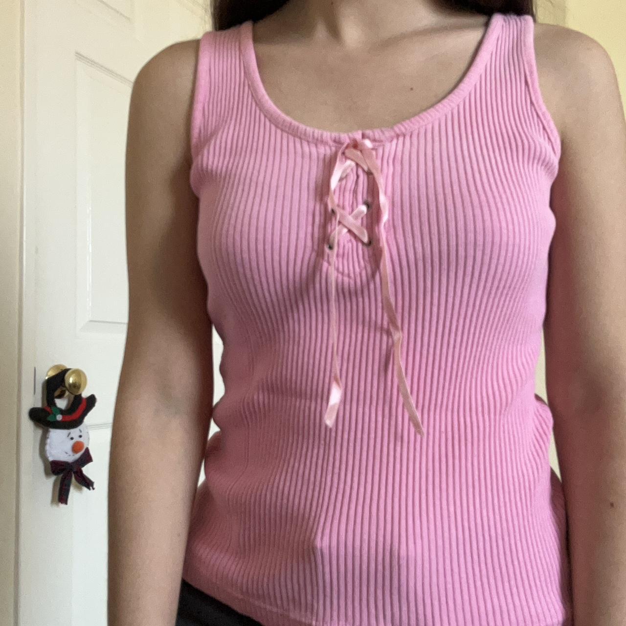 Energie Women's Pink Vest Depop